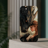 Dragon Romantasy Phone Case – MagSafe Compatible Tough Case, Bookish Fantasy Reader Gift for iPhone & Galaxy by The Sticker Era