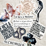 Alchemised Sticker Pack | 8 Dark Romance Bookish Vinyl Stickers – Sticker Era by The Sticker Era