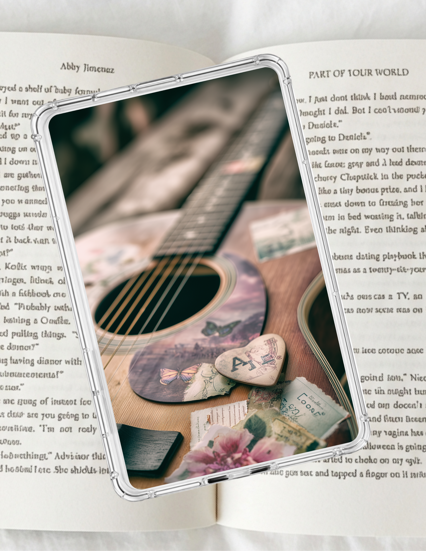 Vintage Guitar Kindle Inserts Bundle (Set of 2) | Indie Acoustic Decor