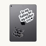 "Stalker Era" Bookish Sticker | Dark Romance Villain Era Vinyl Decal by The Sticker Era