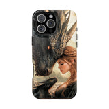 Dragon Romantasy Phone Case – MagSafe Compatible Tough Case, Bookish Fantasy Reader Gift for iPhone & Galaxy by The Sticker Era