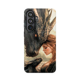 Dragon Romantasy Phone Case – MagSafe Compatible Tough Case, Bookish Fantasy Reader Gift for iPhone & Galaxy by The Sticker Era