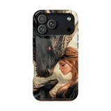 Dragon Romantasy Phone Case – MagSafe Compatible Tough Case, Bookish Fantasy Reader Gift for iPhone & Galaxy by The Sticker Era