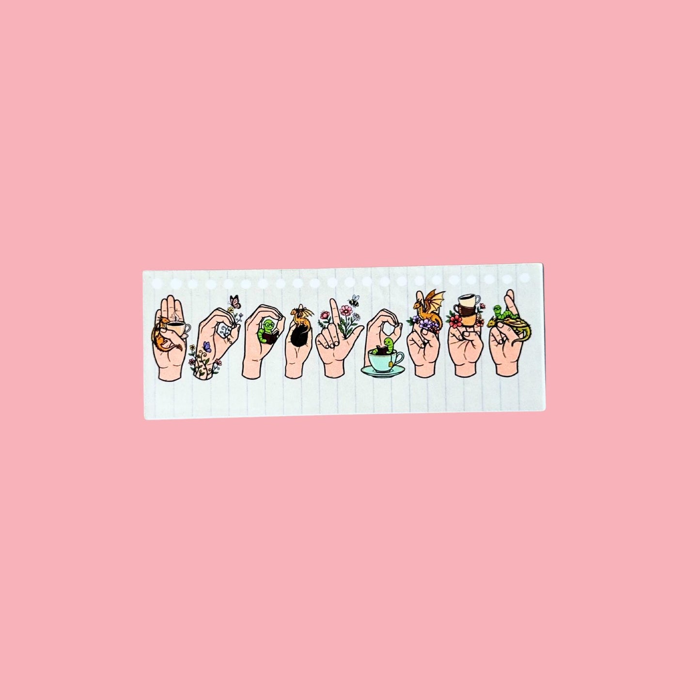 ASL Sticker Set, Bookish Fantasy Reader Decals, Vinyl Pack __etsy:7733995737