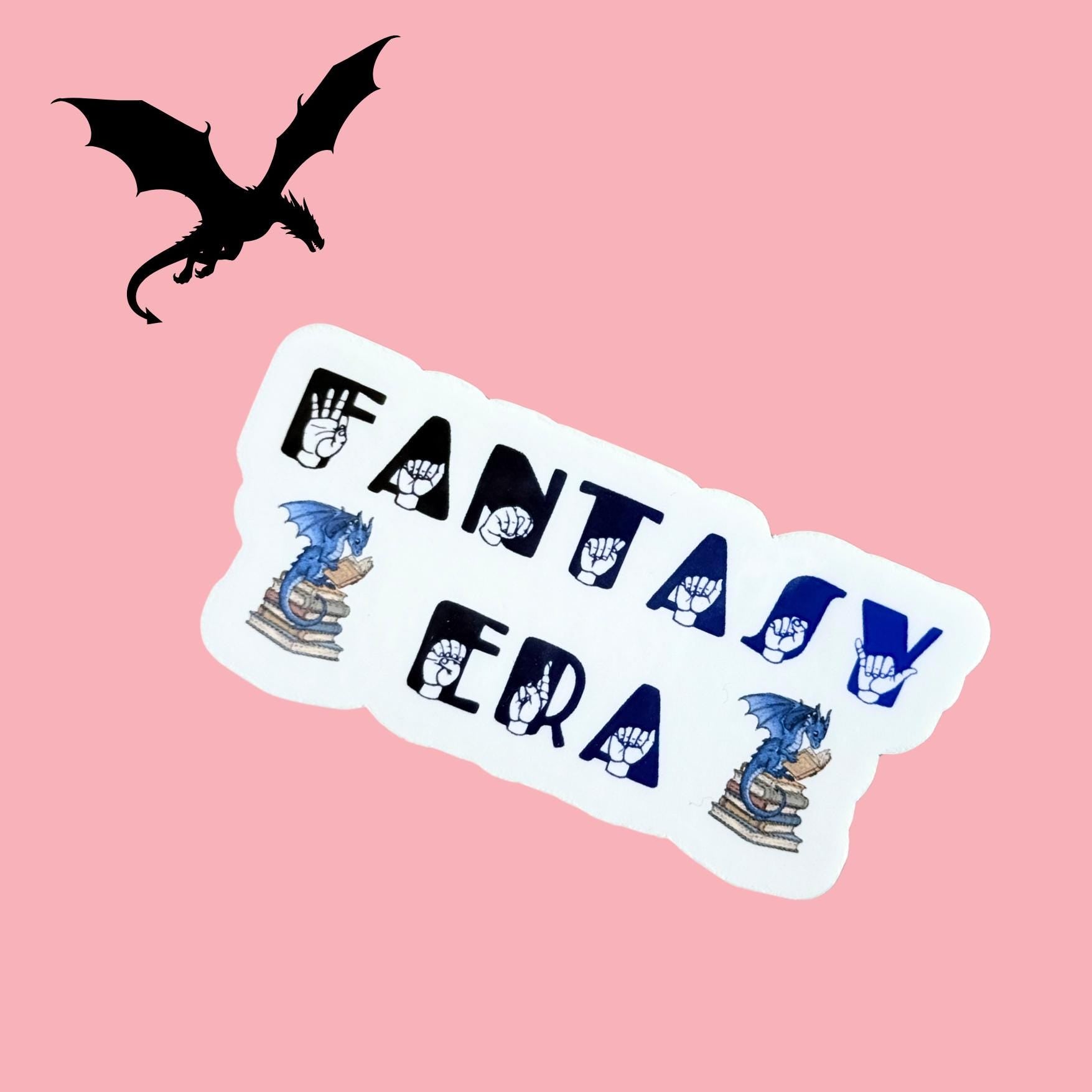 ASL Sticker Set, Bookish Fantasy Reader Decals, Vinyl Pack __etsy:7733995761