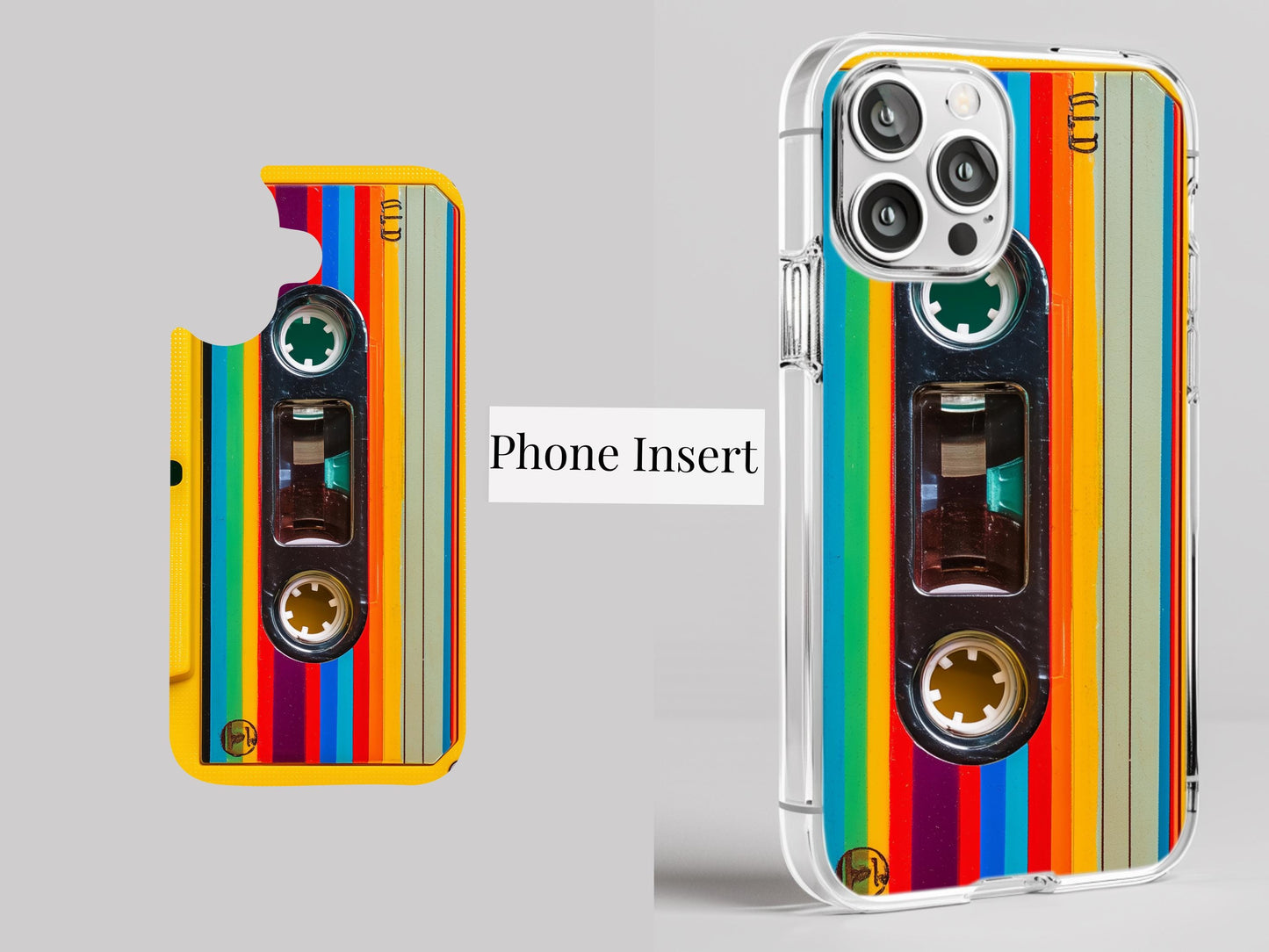 Aesthetic Retro Cassette Phone Insert & Debit Skin Bundle, 80s Aesthetic Vinyl Decal Set __etsy:7774389823