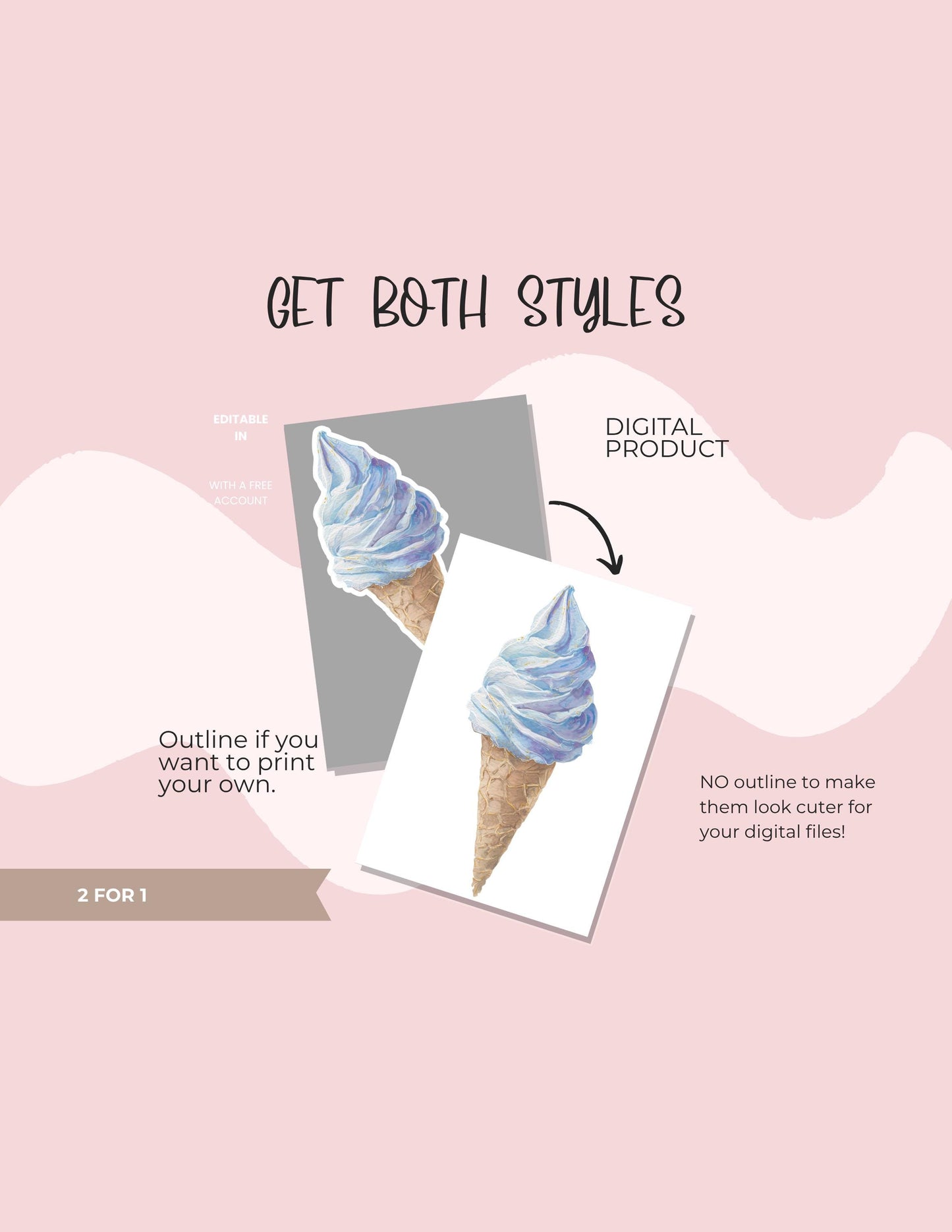 Beach Digital Stickers: Watercolor Ocean Life Planner, GoodNotes (PNG & PDF Bundle) __etsy:7026983617