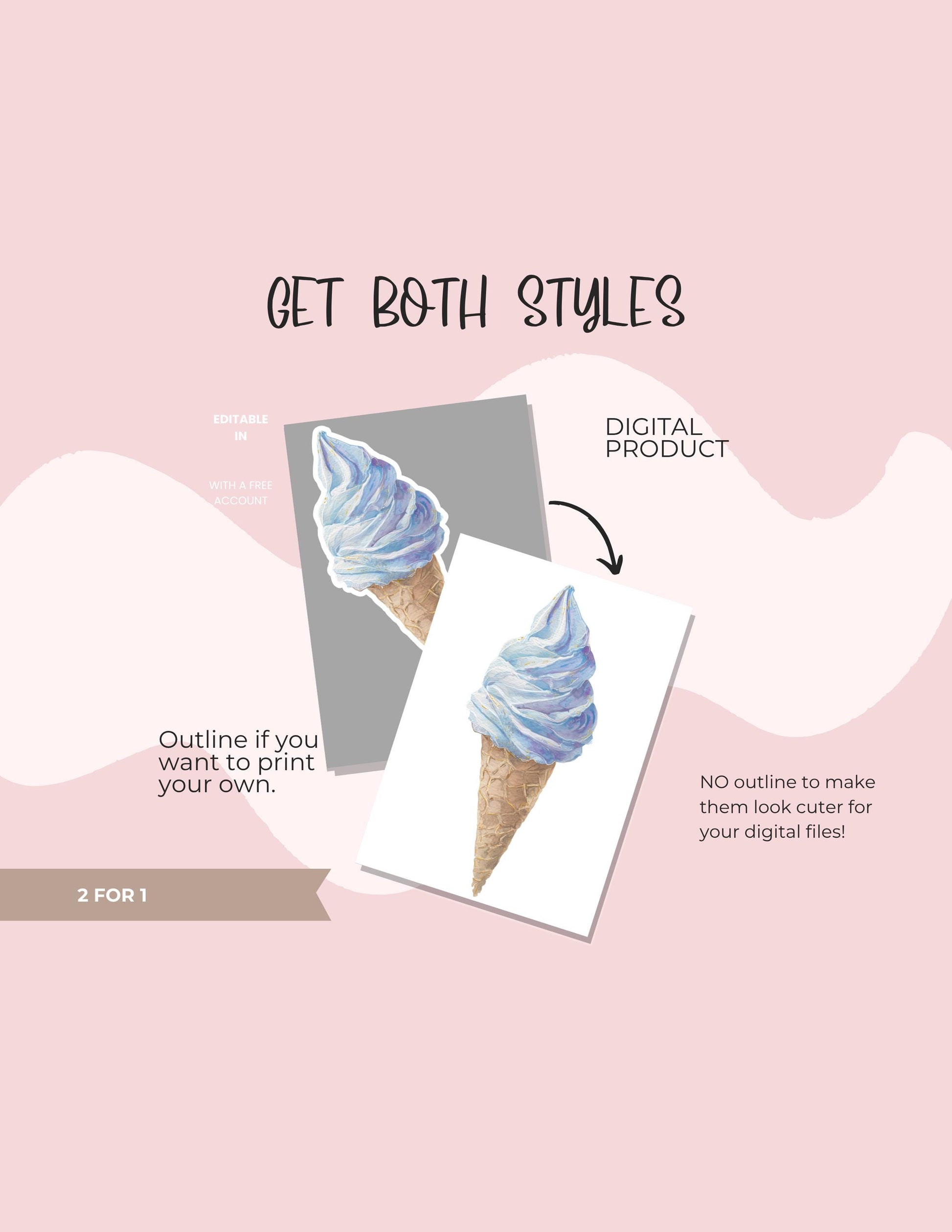 Beach Digital Stickers: Watercolor Ocean Life Planner, GoodNotes (PNG & PDF Bundle) __etsy:7026983617