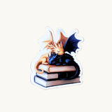 Black and Gold Sleeping Dragons Sticker | Fantasy Vinyl Decal by The Sticker Era