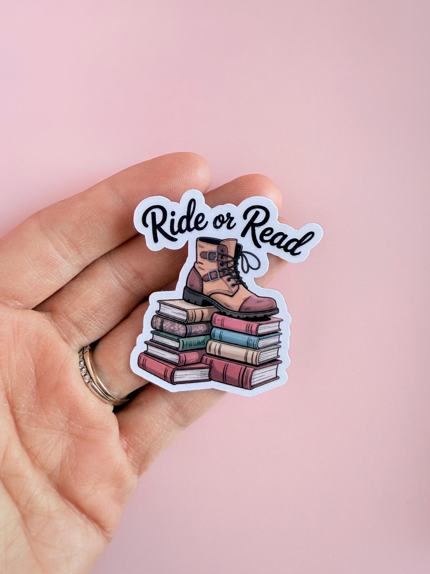 Bookish Sticker, Dark Academia Reader, Book Lover Vinyl Decal __etsy:6869526654