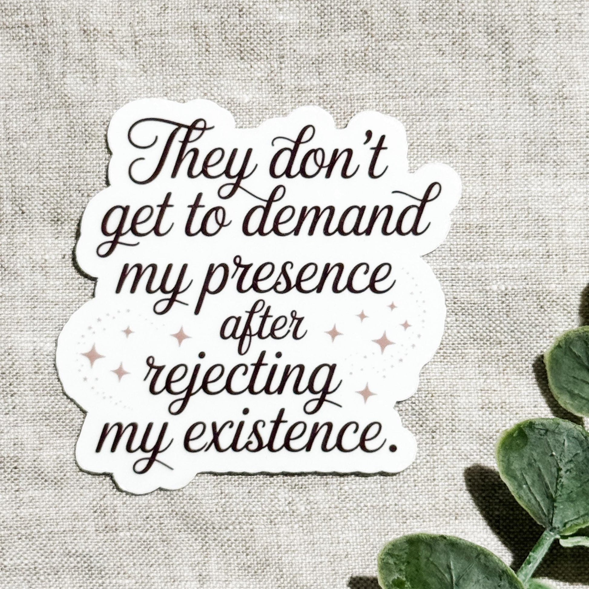 Boundaries Quote Sticker | Waterproof Vinyl Decal with Stars or Roses Design __etsy:8156824485
