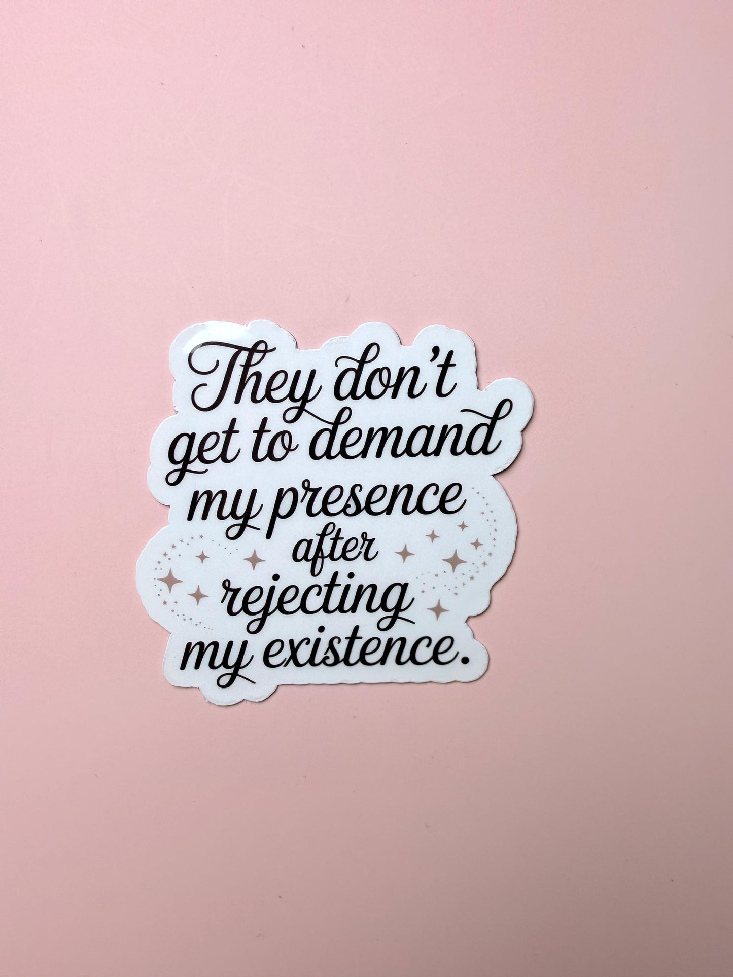 Boundaries Quote Sticker | Waterproof Vinyl Decal with Stars or Roses Design __etsy:7291560395