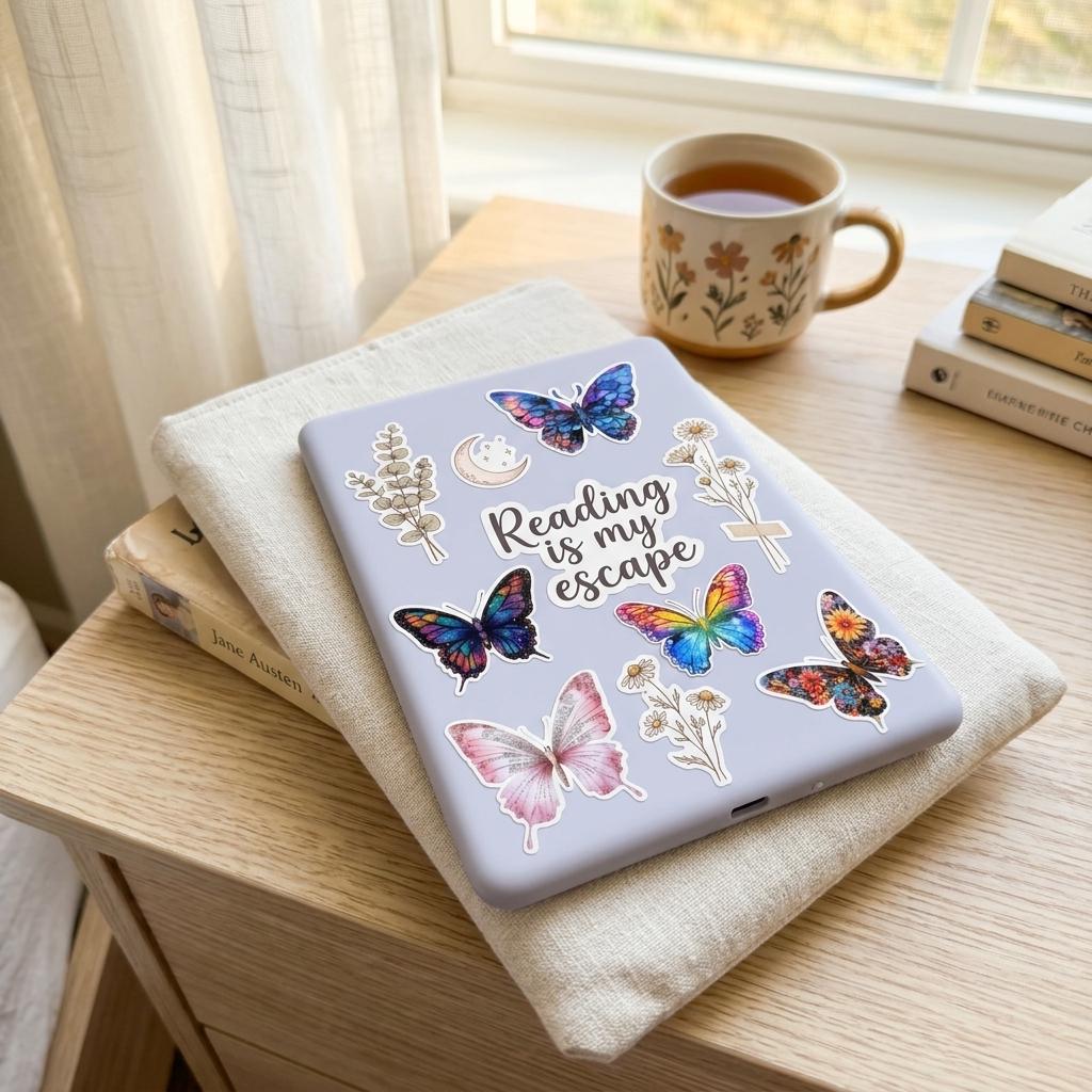 Butterfly Stickers – Waterproof Vinyl Decals for Journal, Laptop (18 Pack) __etsy:8118585870