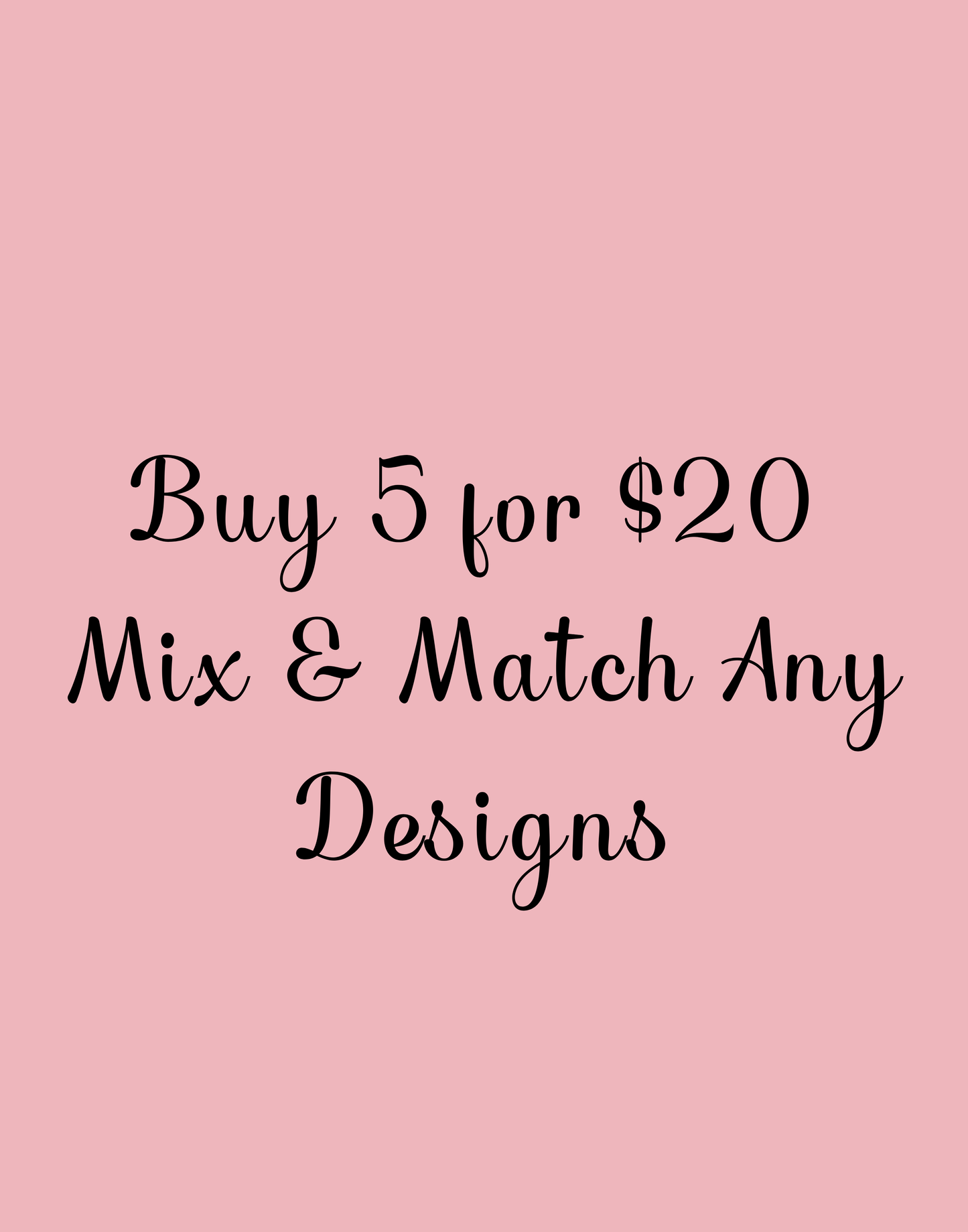 Buy 5 Stickers for $20 — Mix & Match Any Designs