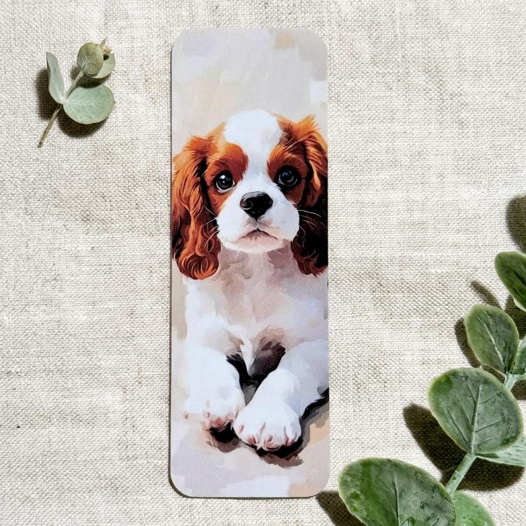 Cavalier King Charles Spaniel Bookmark – Waterproof Vinyl Dog Lover Gift __etsy:8109684380
