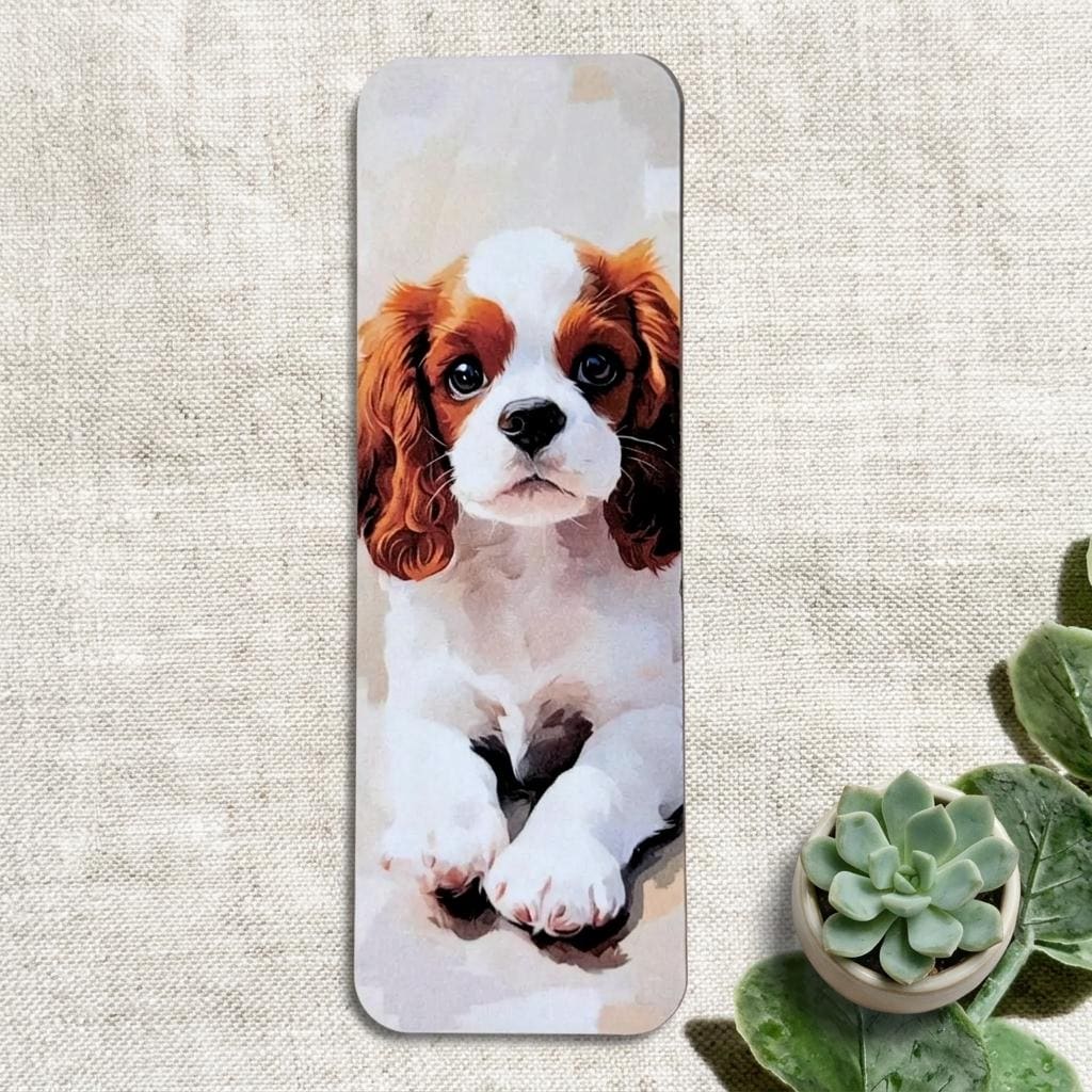 Cavalier King Charles Spaniel Bookmark – Waterproof Vinyl Dog Lover Gift __etsy:8157590561