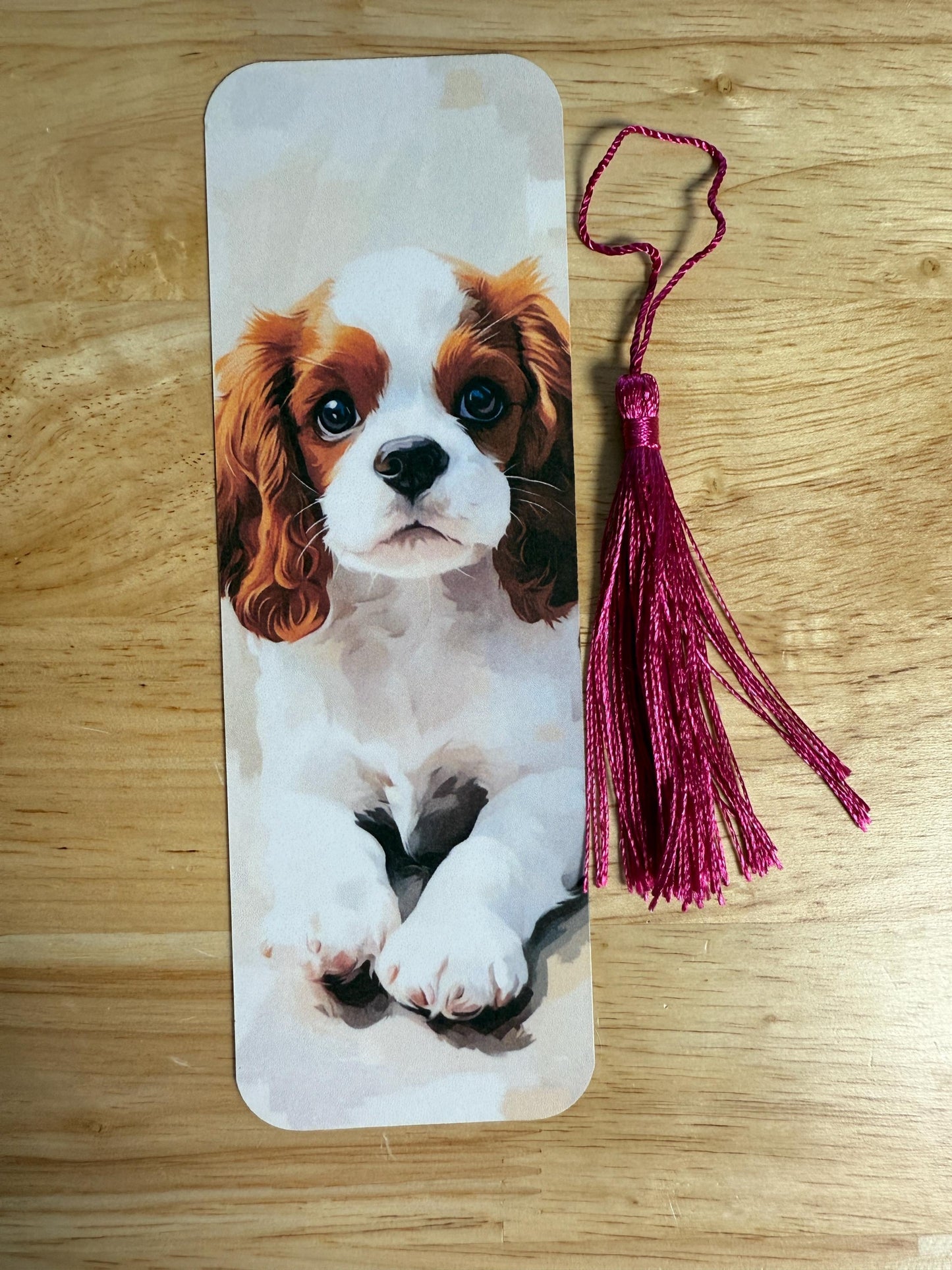 Cavalier King Charles Spaniel Bookmark – Waterproof Vinyl Dog Lover Gift __etsy:6831160479