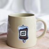 Coffee Sticker, Funny Nurse IV Drip Decal for Water Bottle, Laptop by The Sticker Era