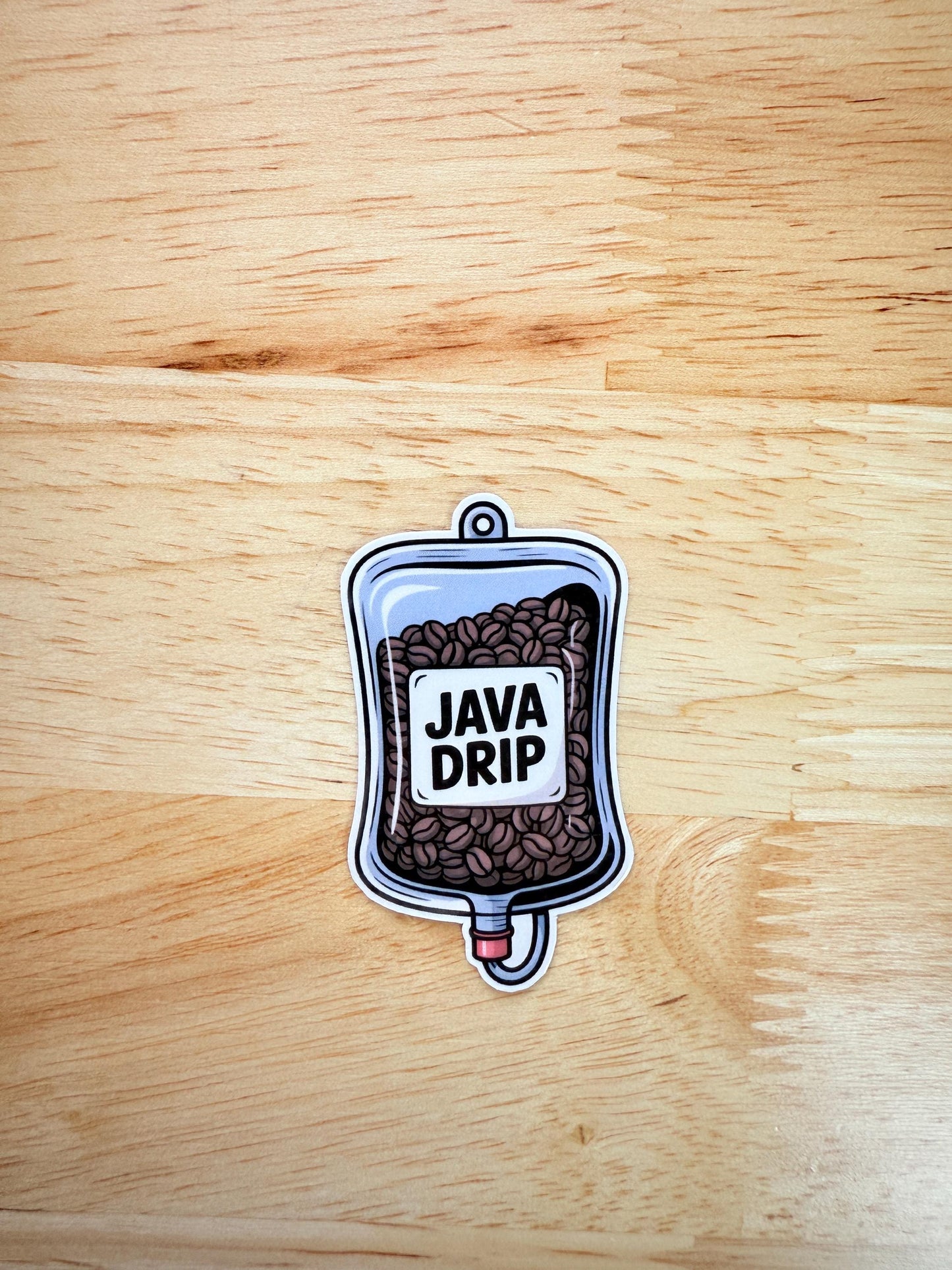Coffee Sticker, Funny Nurse IV Drip Decal for Water Bottle, Laptop __etsy:6901065203