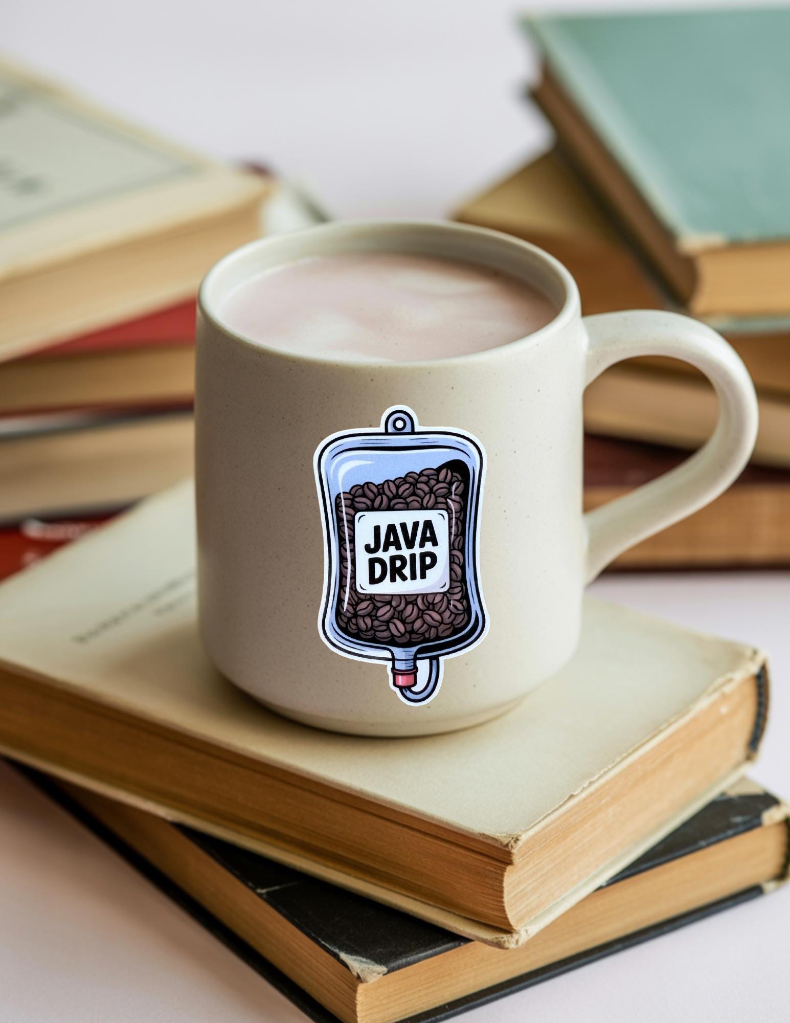 Coffee Sticker, Funny Nurse IV Drip Decal for Water Bottle, Laptop __etsy:6853092386