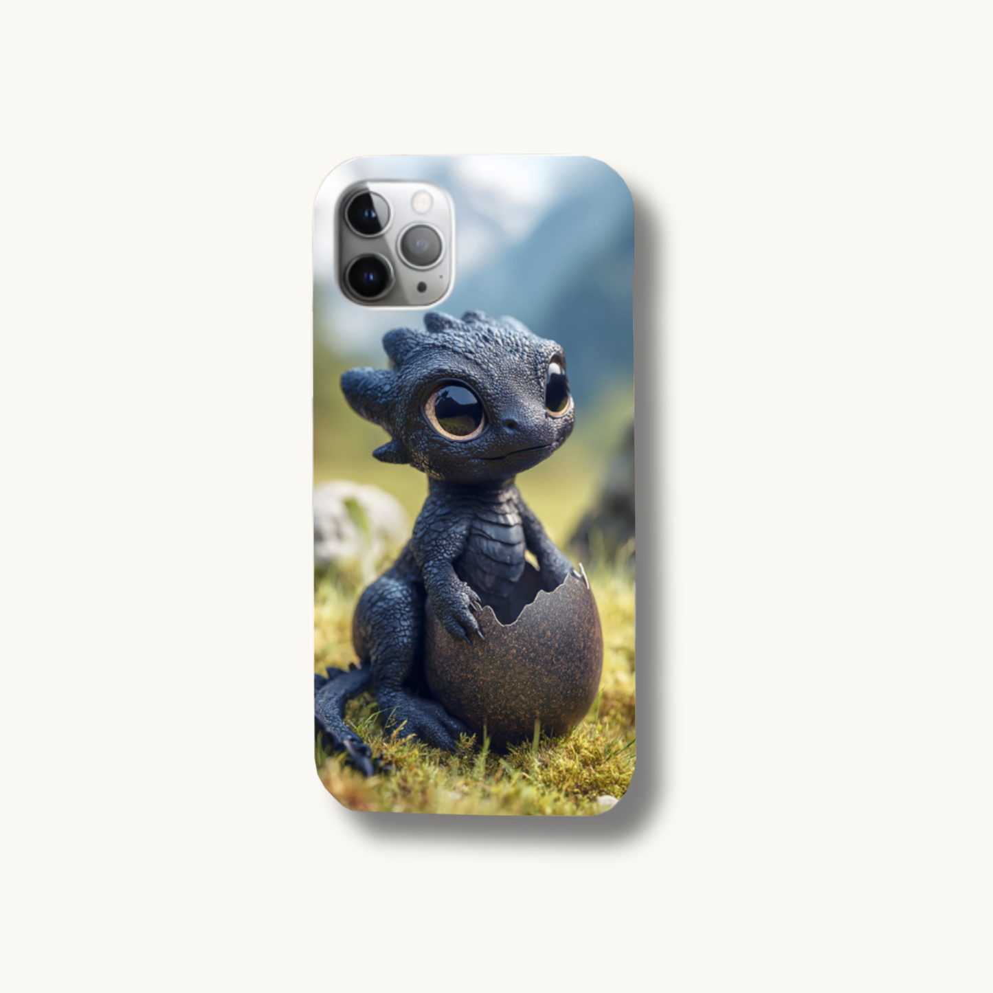 Baby Dragon Phone Insert | Hatchling Fantasy Art for Clear iPhone Cases