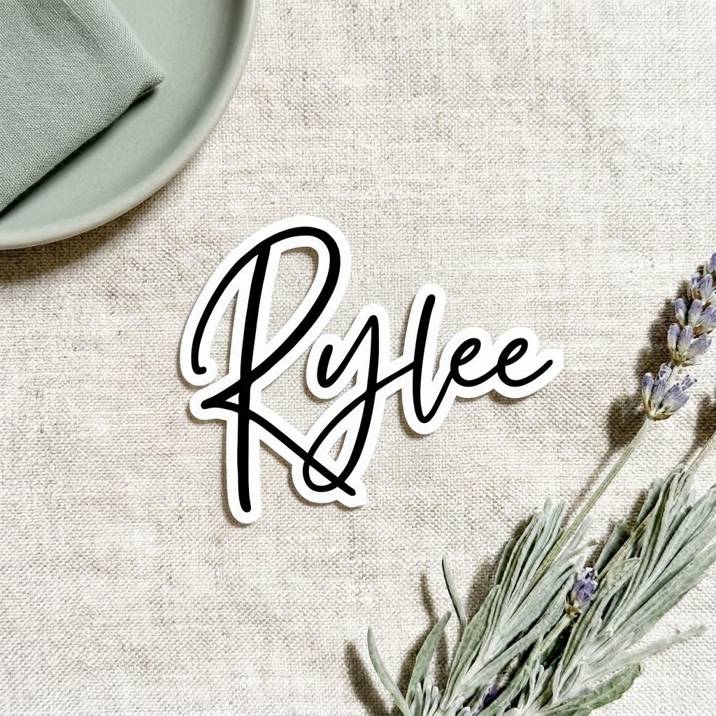 Custom Name Sticker – Personalized Vinyl Decal for Laptop, Water Bottle, or Gift __etsy:8116552558