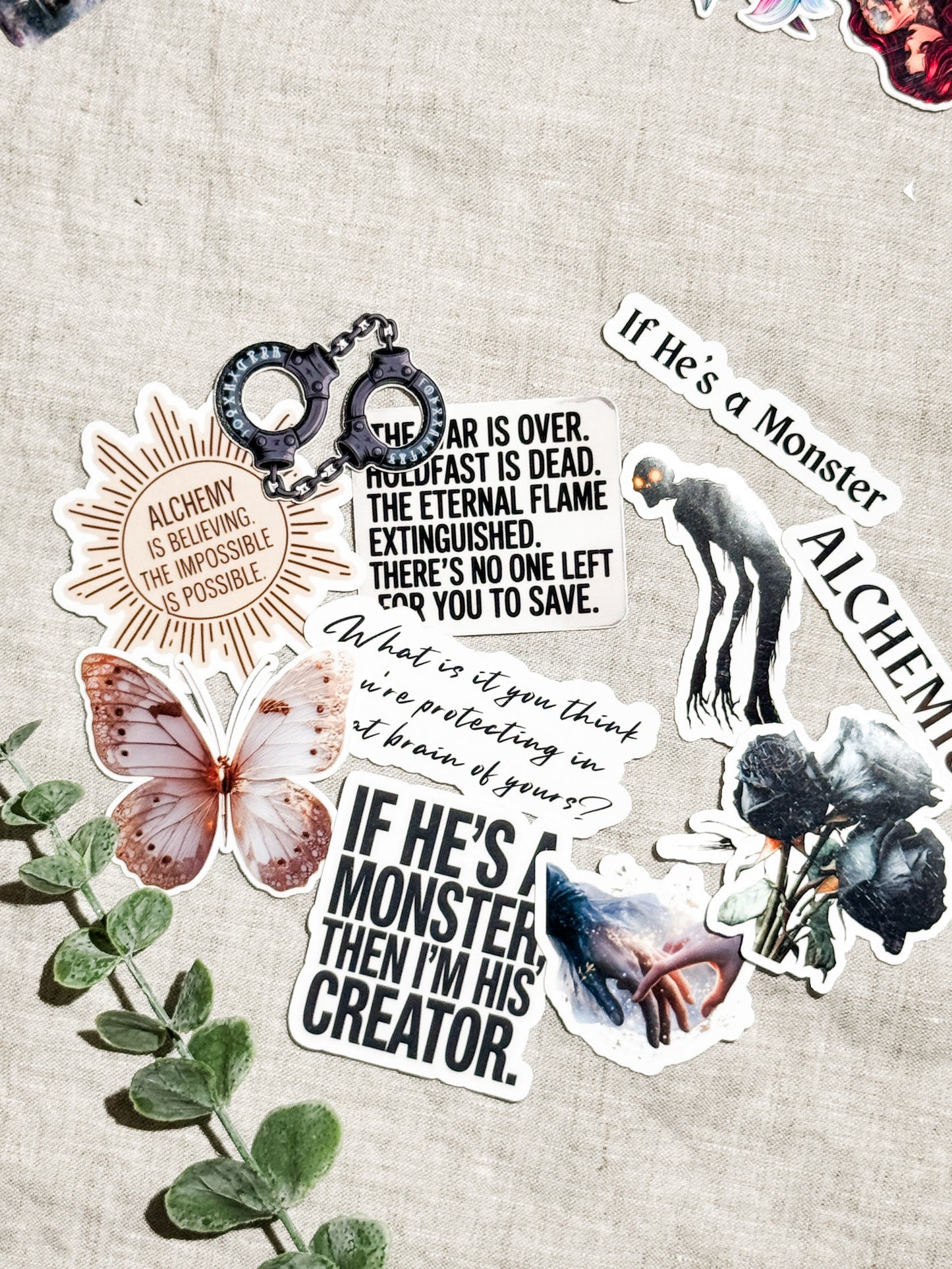 Alchemised Sticker Pack | 8 Dark Romance Bookish Vinyl Stickers – Sticker Era