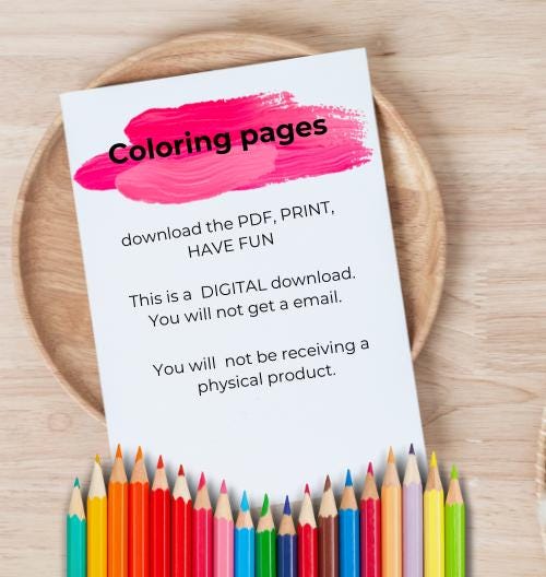 Dragon Coloring Book: 13 Fantasy Designs for Adults (PDF Download) __etsy:6693119268