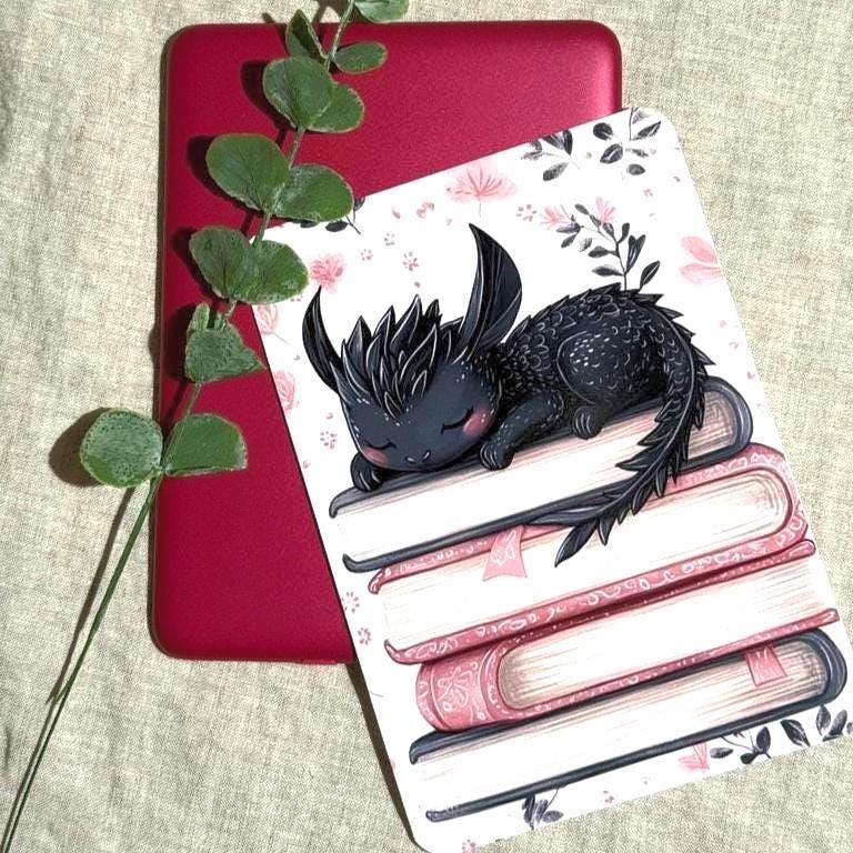 Dragon Kindle Wallpaper, Romantasy Lock Screen, Bookish Digital Download, BookTok Reader Gift, Instant Download __etsy:8134240580