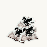 Book Dragon Sticker | Fantasy Reader Vinyl Decal by The Sticker Era