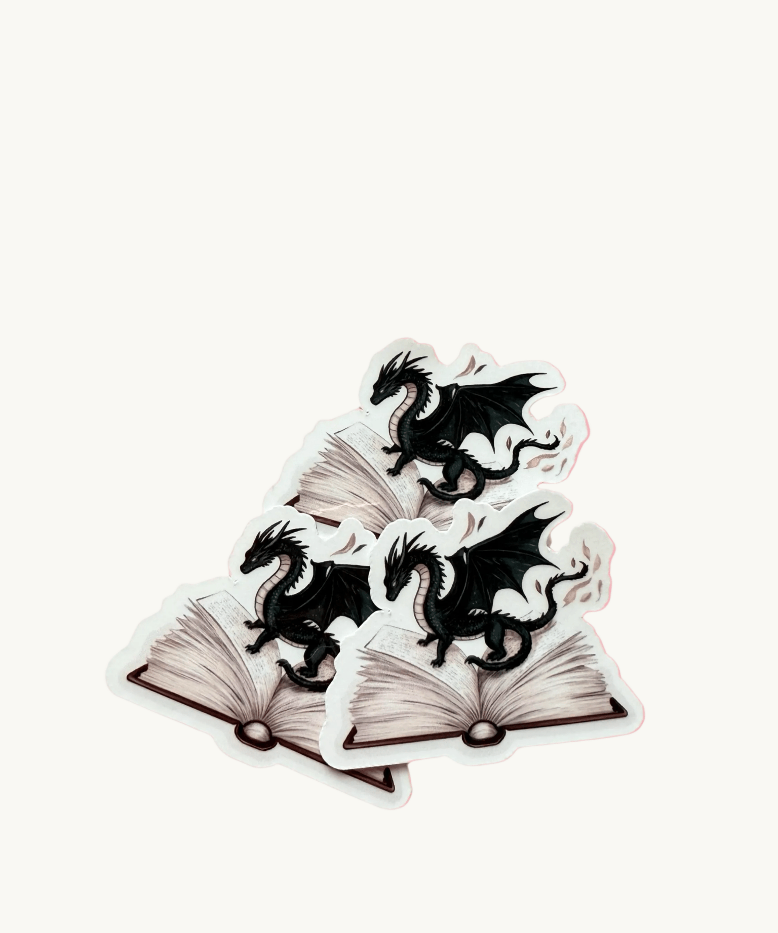 Book Dragon Sticker | Fantasy Reader Vinyl Decal by The Sticker Era