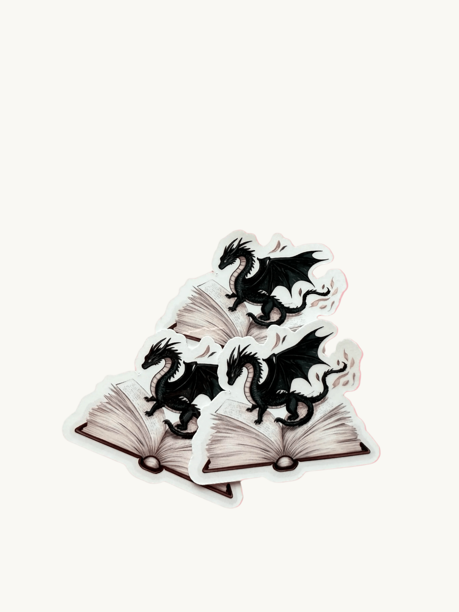 Book Dragon Sticker | Fantasy Reader Vinyl Decal by The Sticker Era