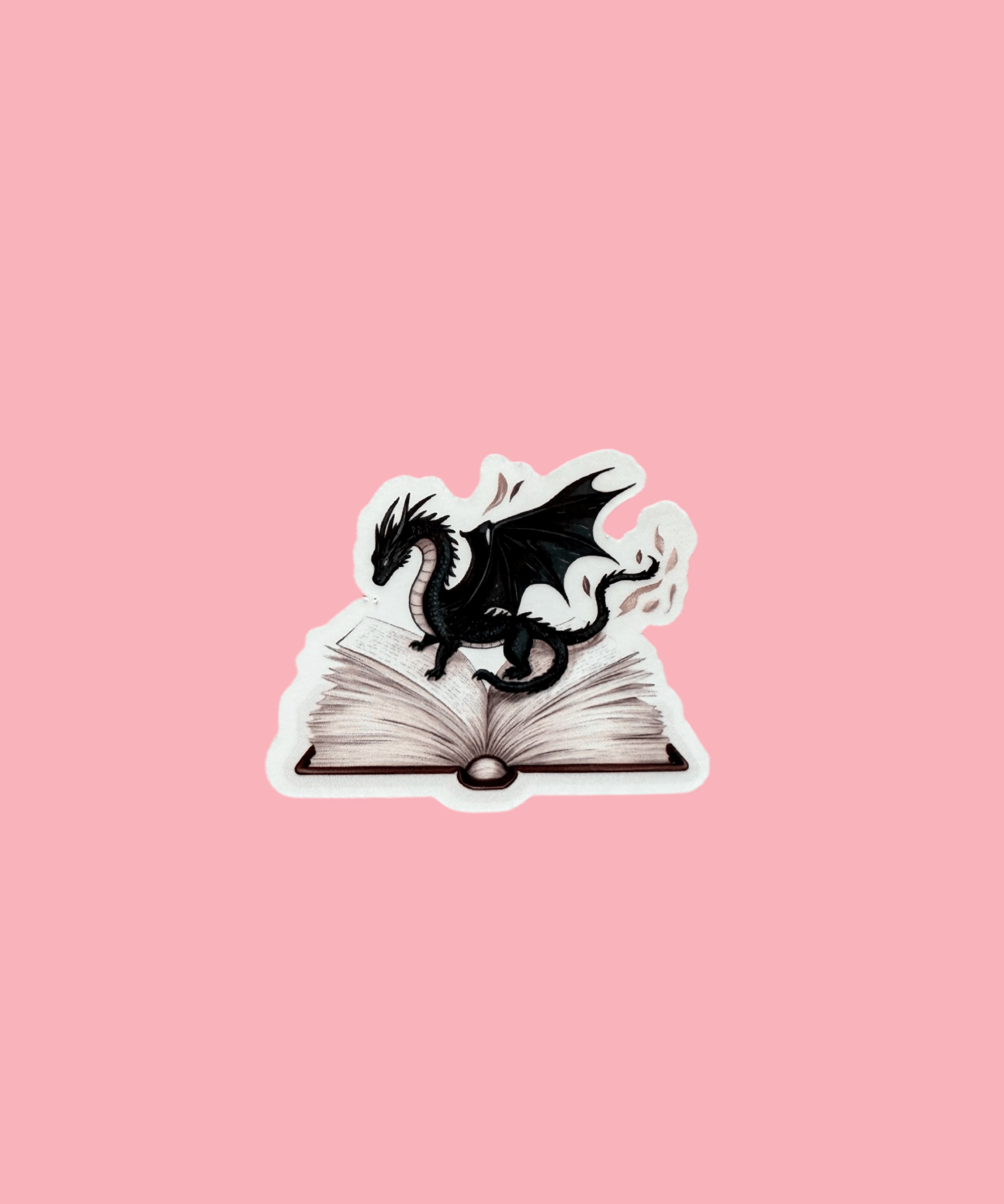 Book Dragon Sticker | Fantasy Reader Vinyl Decal by The Sticker Era