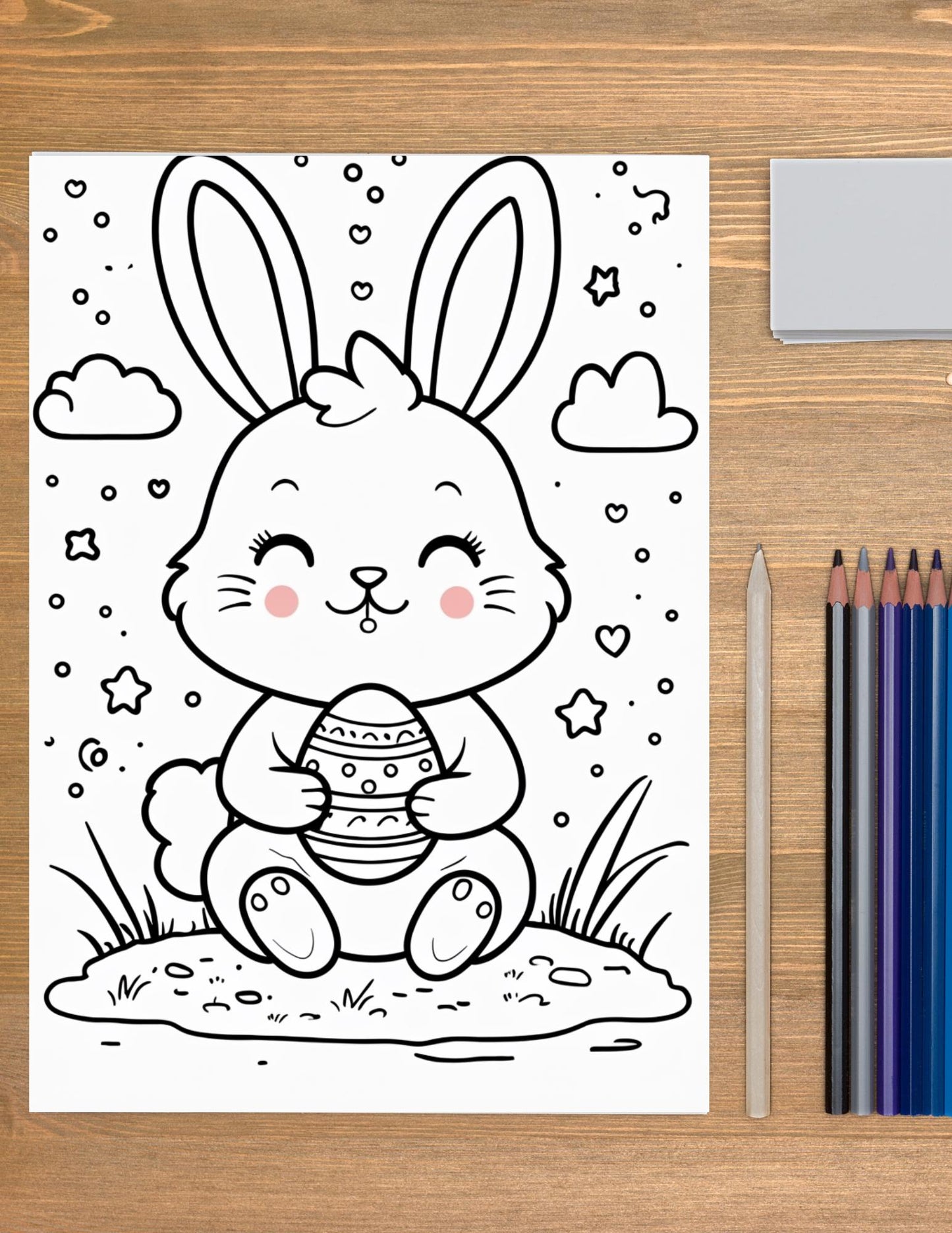 Easter Coloring Book for Kids: Adorable Bunny & Chick Designs (PDF) __etsy:6734651342
