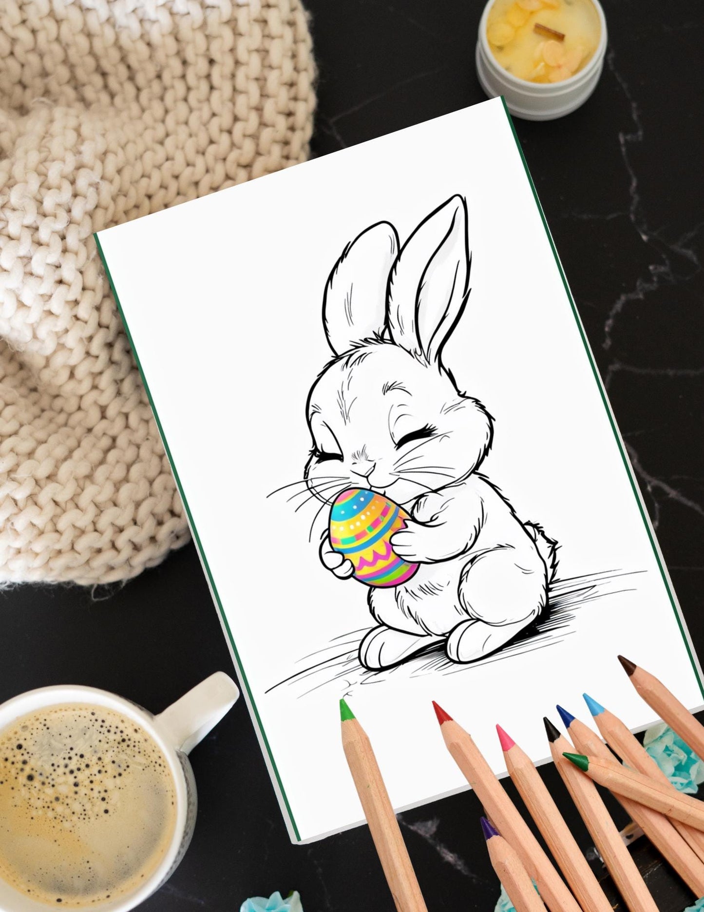 Easter Coloring Book for Kids: Adorable Bunny & Chick Designs (PDF) __etsy:6782676775