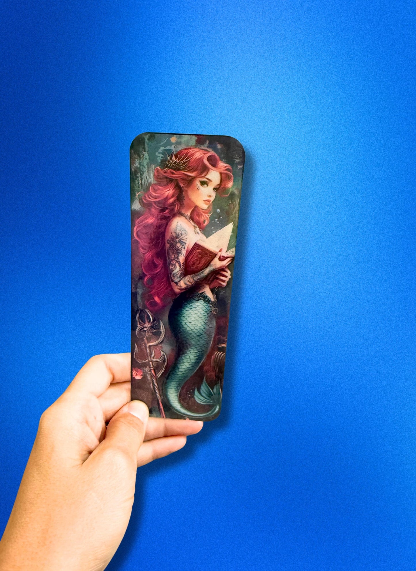 Enchanting Mermaid Bookmark – Magical Vinyl Decal for Book Lovers & Journals __etsy:6782882966