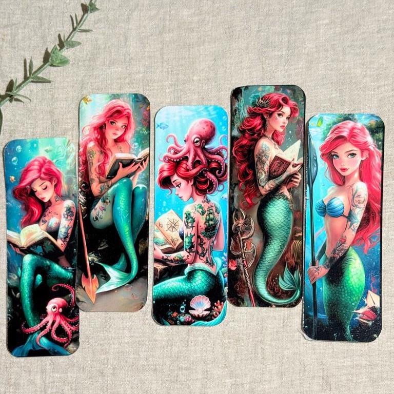 Enchanting Mermaid Bookmark – Magical Vinyl Decal for Book Lovers & Journals __etsy:8173522243