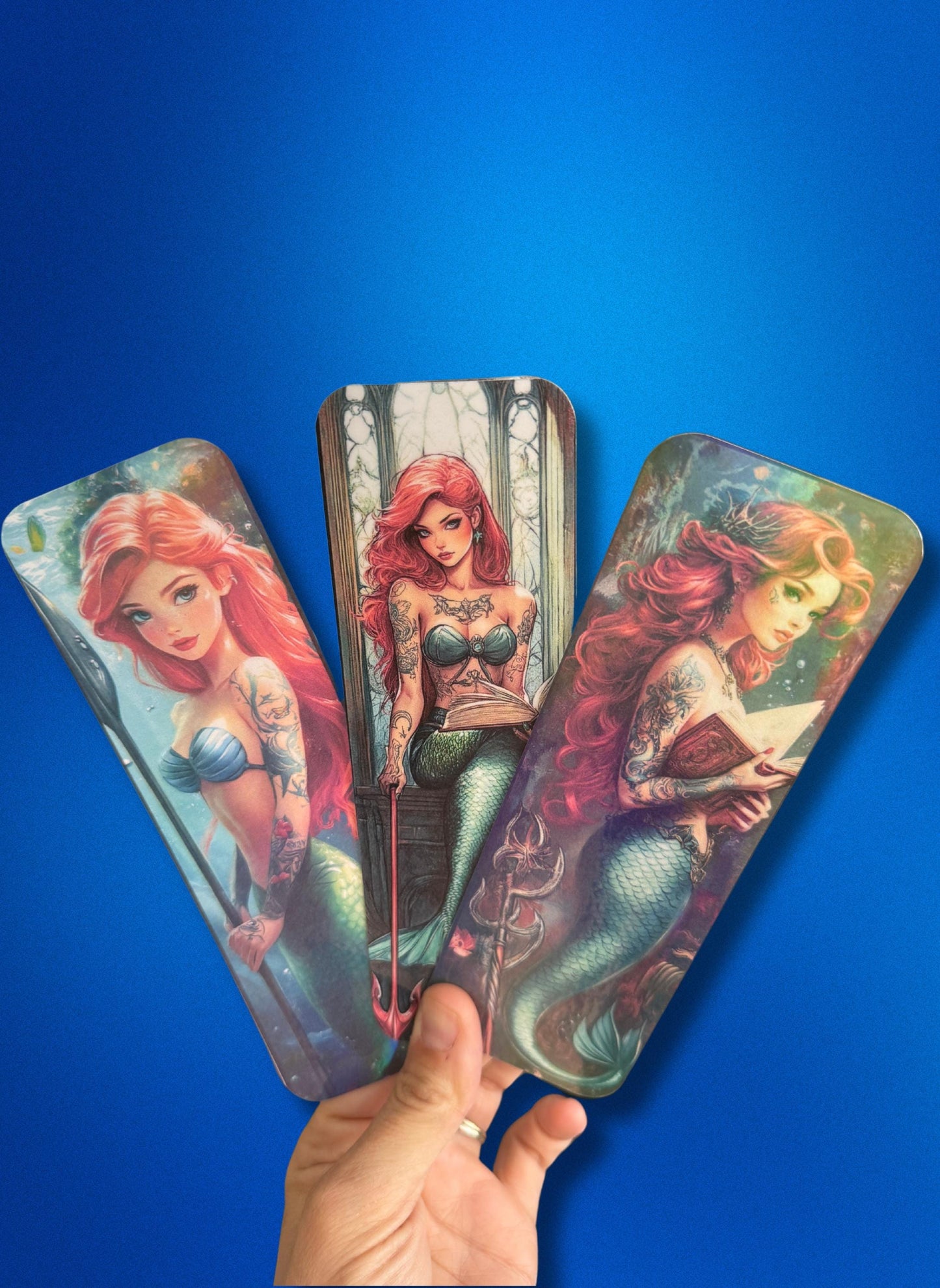 Enchanting Mermaid Bookmark – Magical Vinyl Decal for Book Lovers & Journals __etsy:6830880477