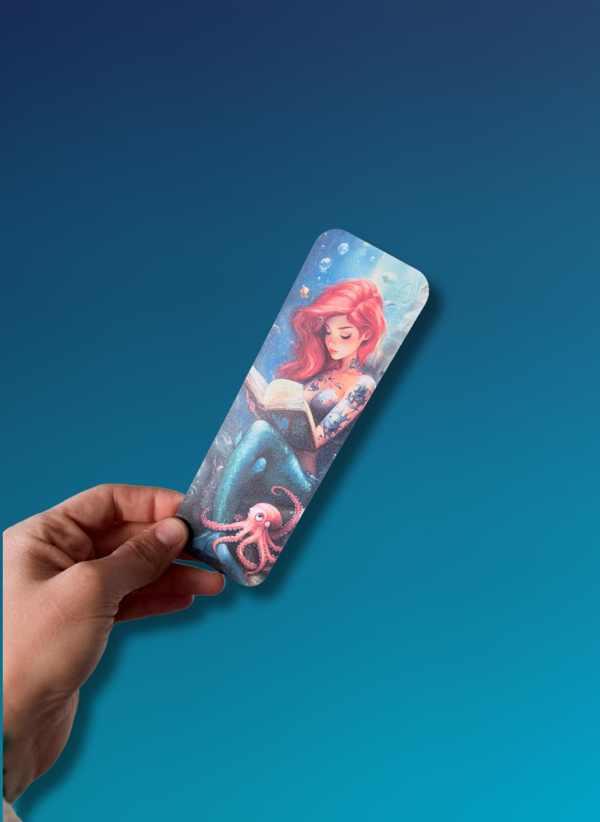 Enchanting Mermaid Bookmark – Magical Vinyl Decal for Book Lovers & Journals __etsy:6782742398