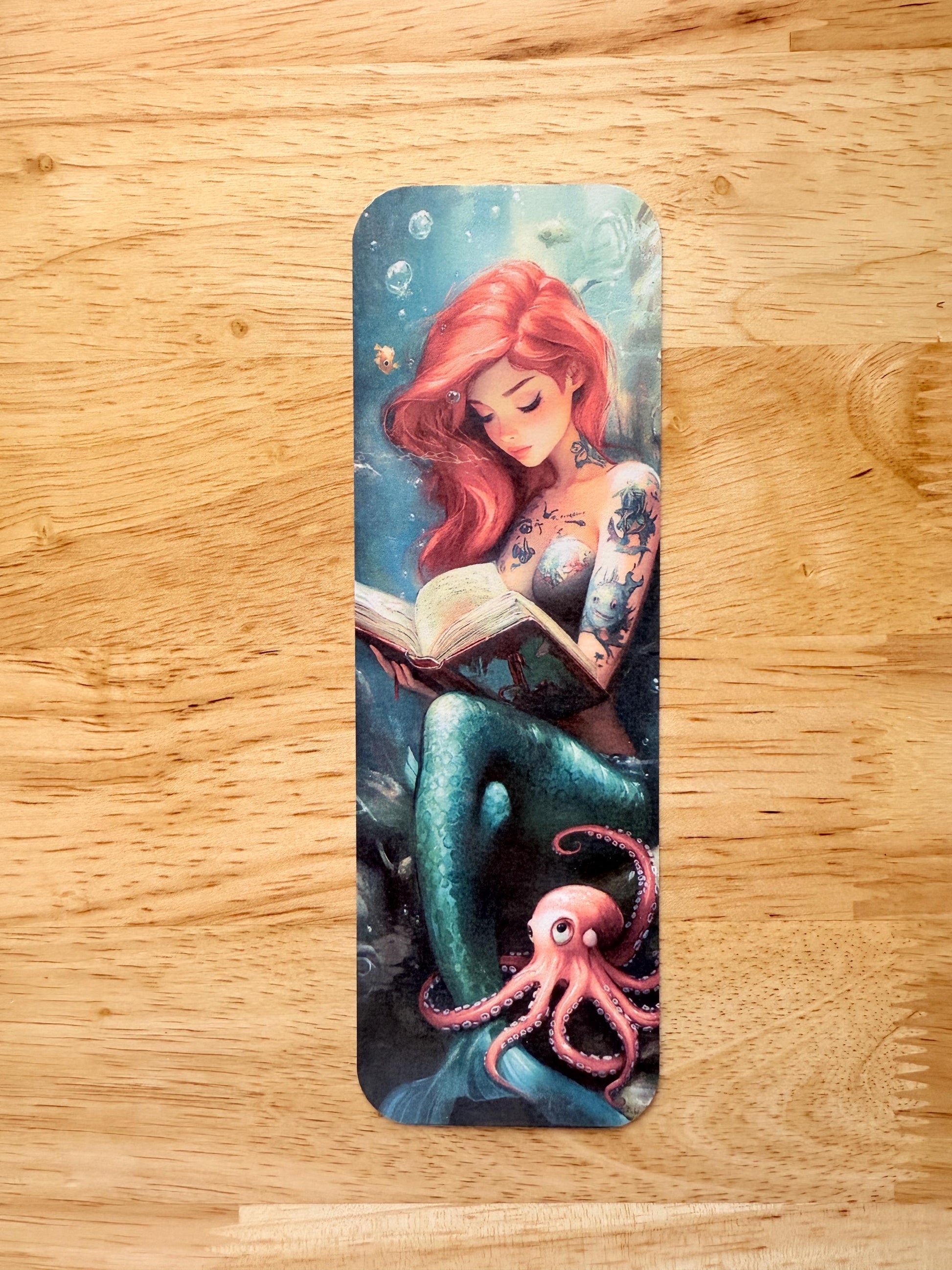 Enchanting Mermaid Bookmark – Magical Vinyl Decal for Book Lovers & Journals __etsy:6782748010
