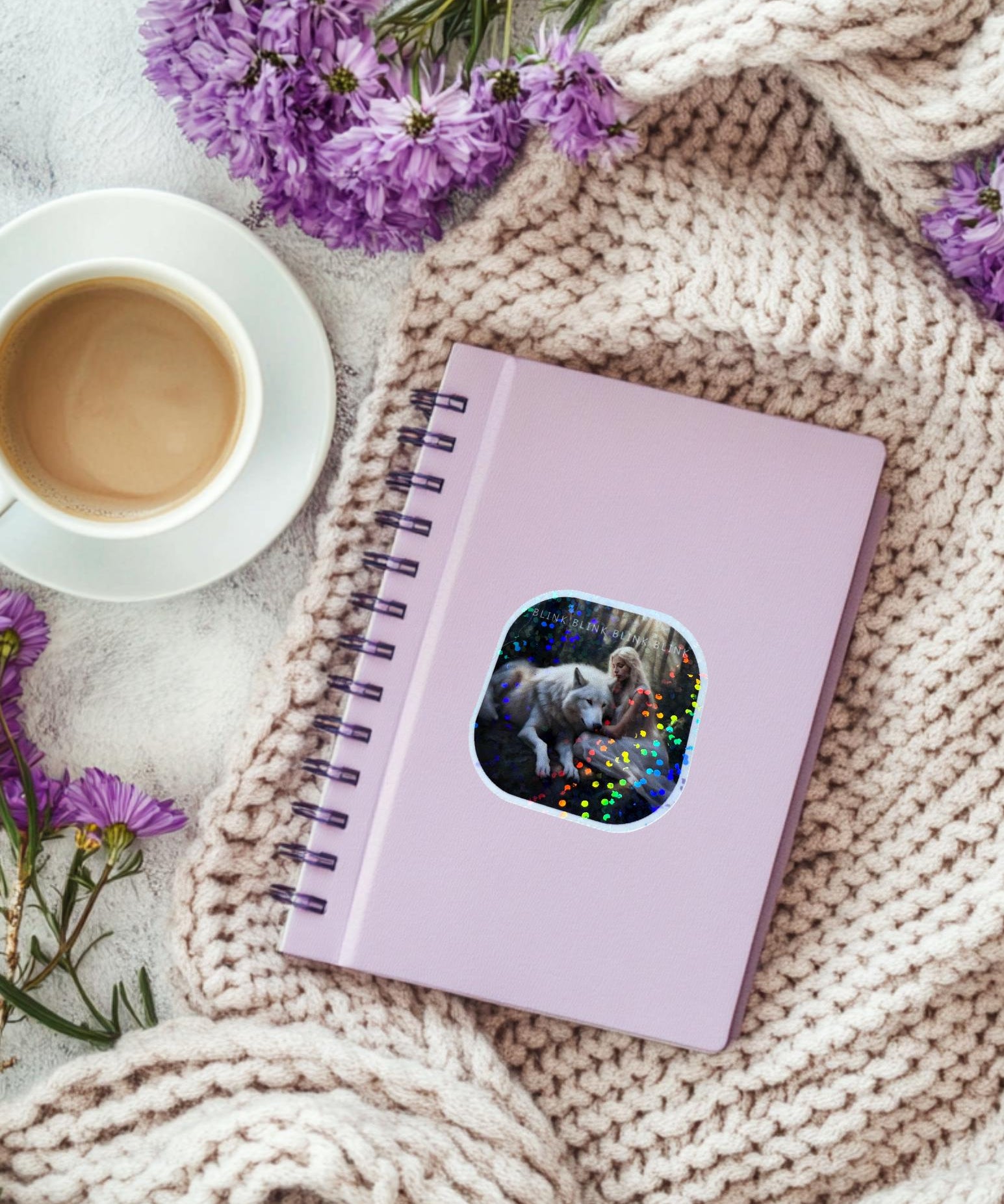 Fantasy Wolf Sticker: Waterproof Vinyl Decal for Booktok Fans by The Sticker Era