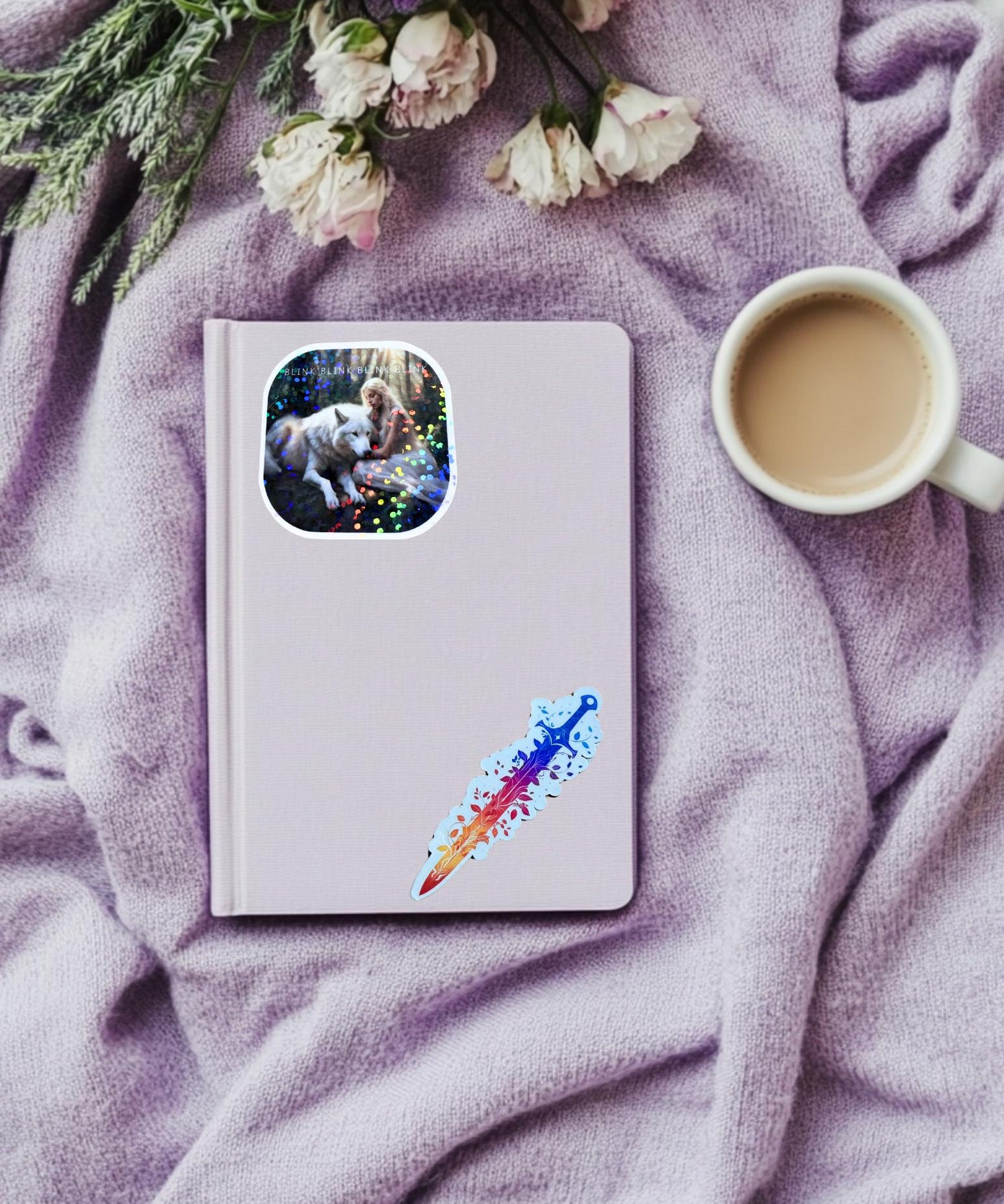 Fantasy Wolf Sticker: Waterproof Vinyl Decal for Booktok Fans by The Sticker Era
