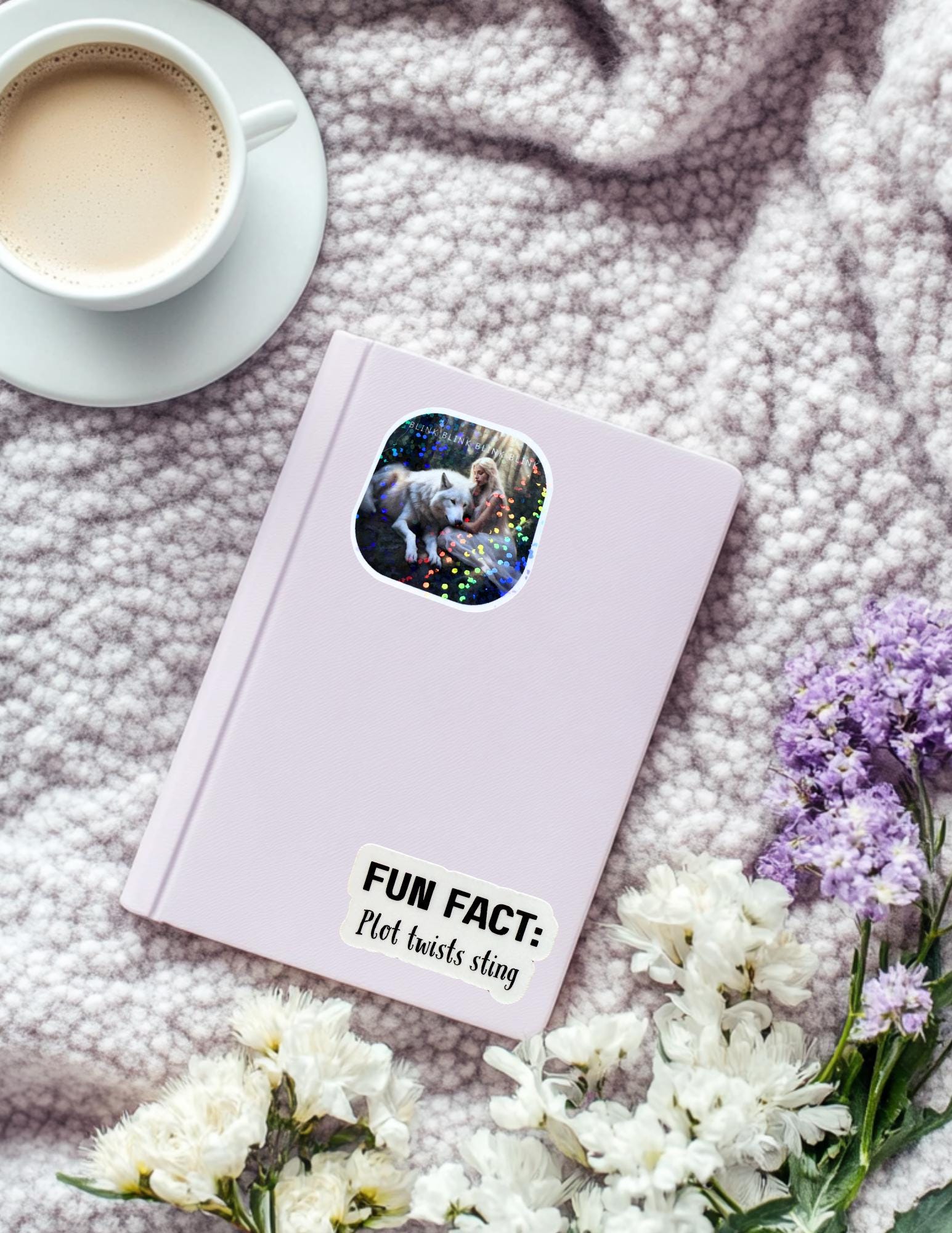 Fantasy Wolf Sticker: Waterproof Vinyl Decal for Booktok Fans __etsy:6915812059