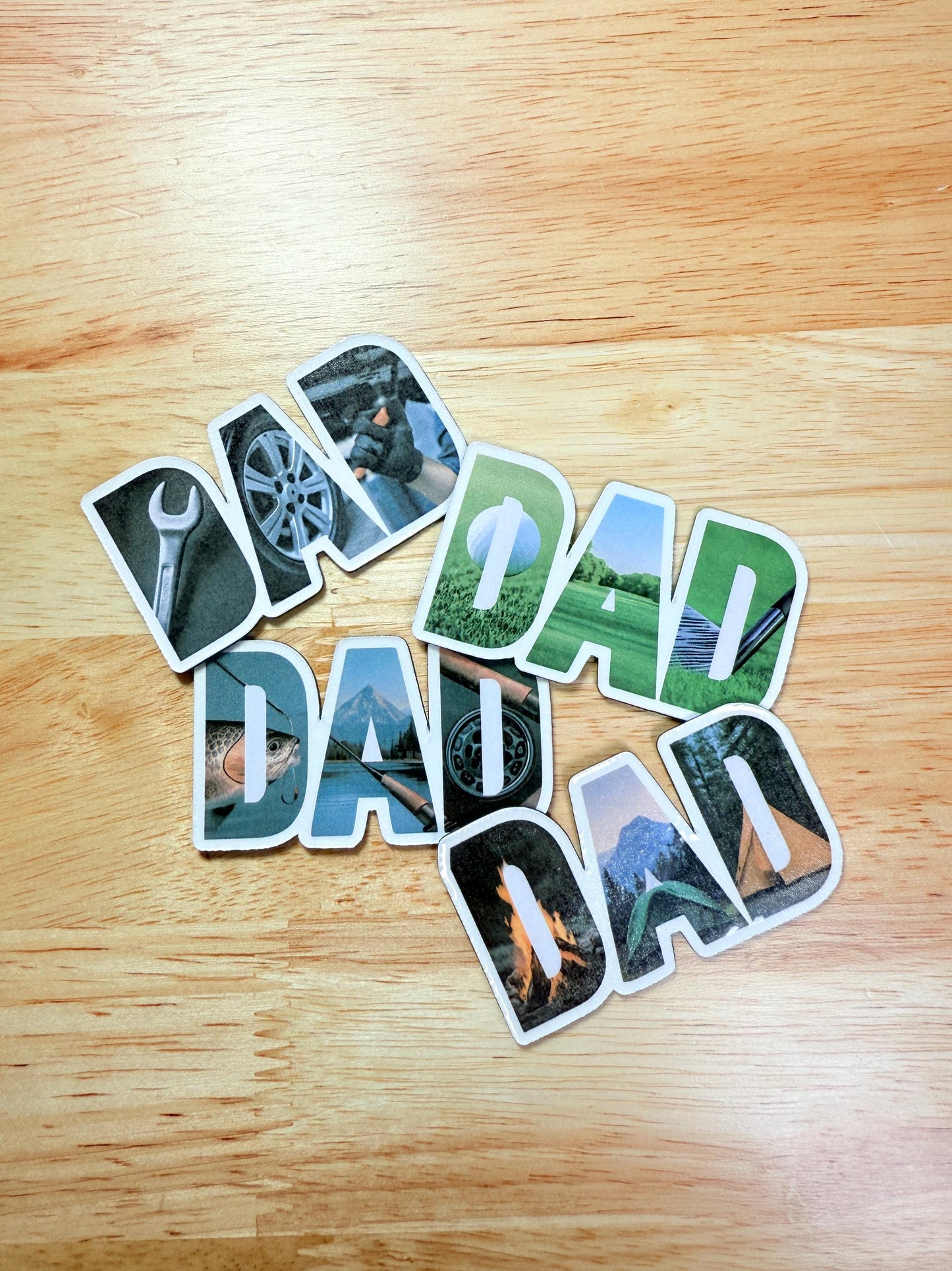 Father's Day Hobby Magnet Gift for Dad – Fishing, Golf, Camping __etsy:6877809917