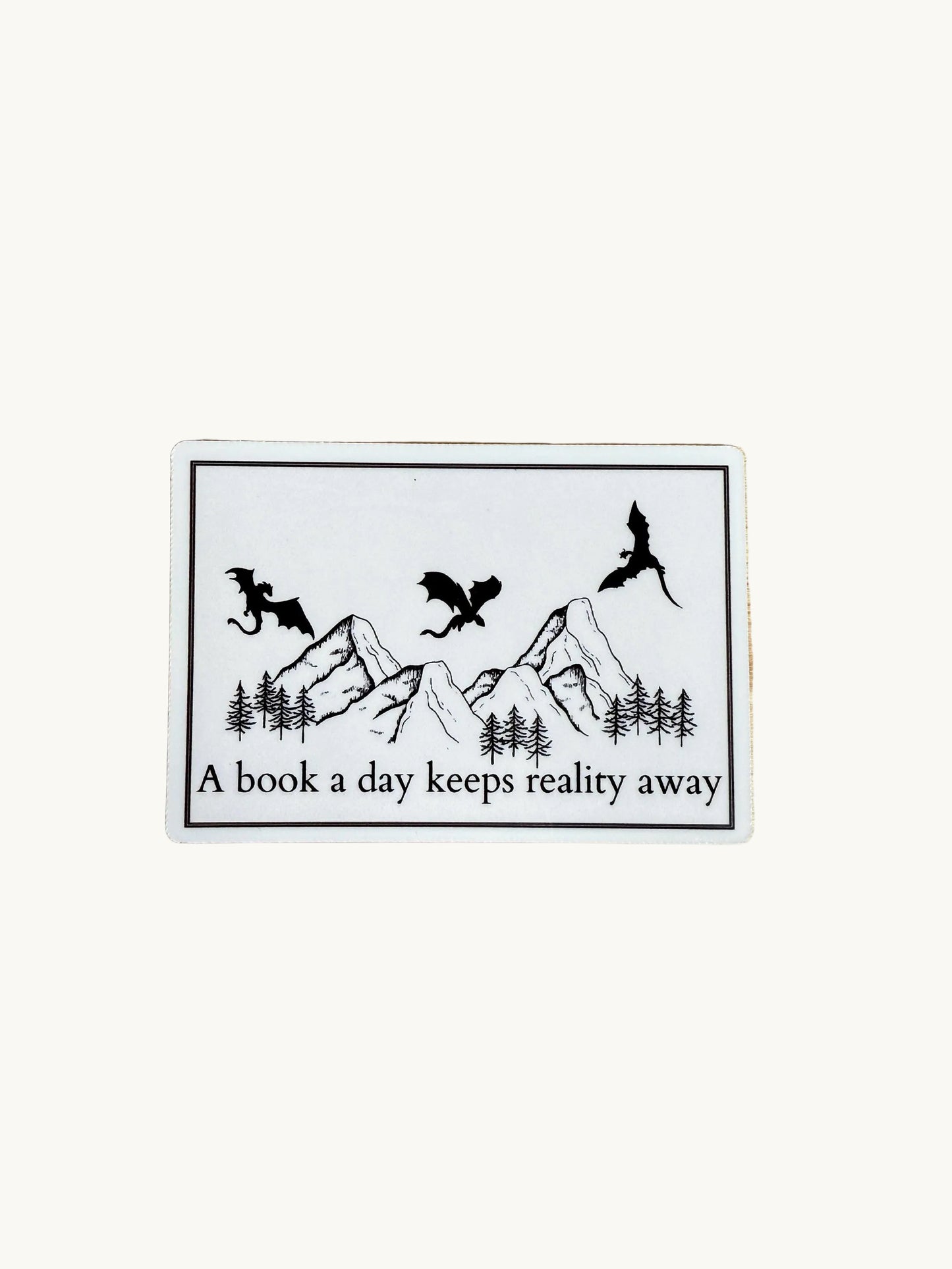 Fourth Wing dragon fantasy vinyl decal - romantasy booktok sticker inspired by Rebecca Yarros readers`