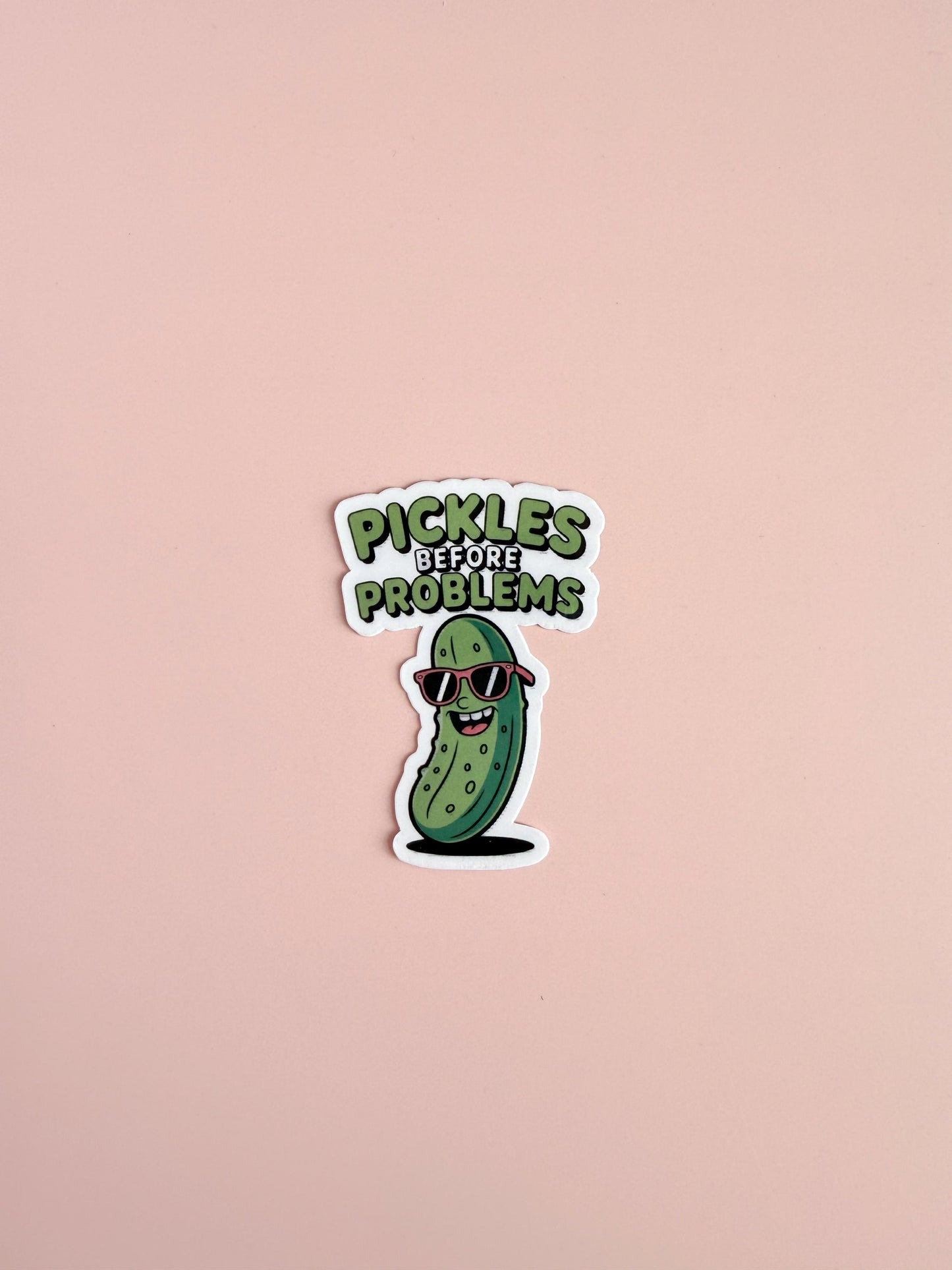 Funny Picklecore Vinyl Sticker: Waterproof Food Pun for Laptops, Hydroflasks & Planners __etsy:6869068872