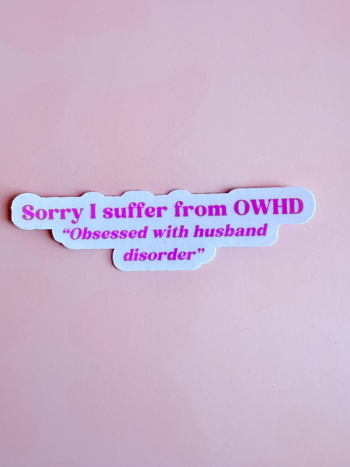 Funny Wife Vinyl Sticker Pack: Obsessed With Husband Disorder - Kindle, Laptop Decals __etsy:6968415449