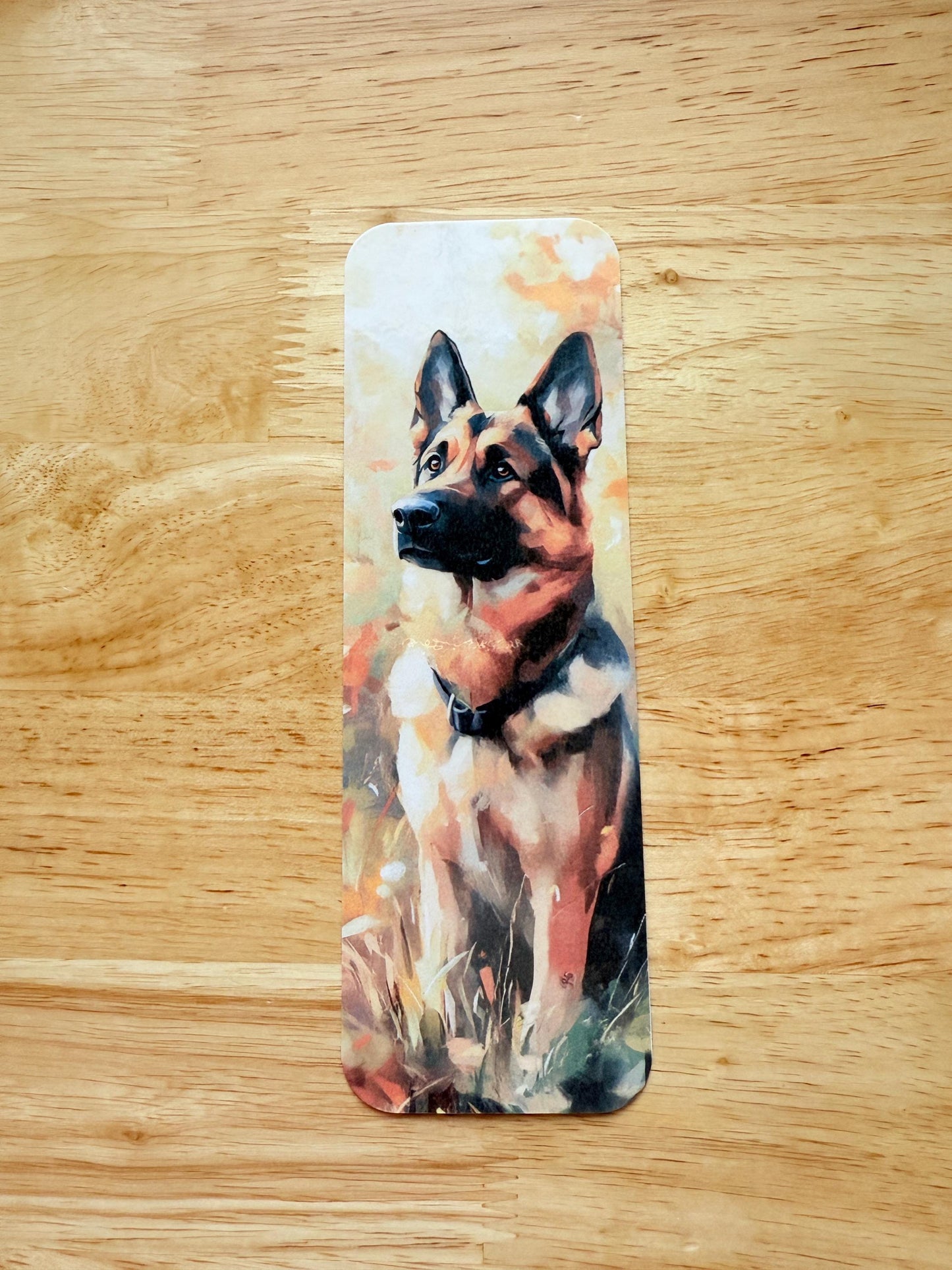 German Shepherd Bookmark: Waterproof Vinyl Dog Lover Gift __etsy:6830942675