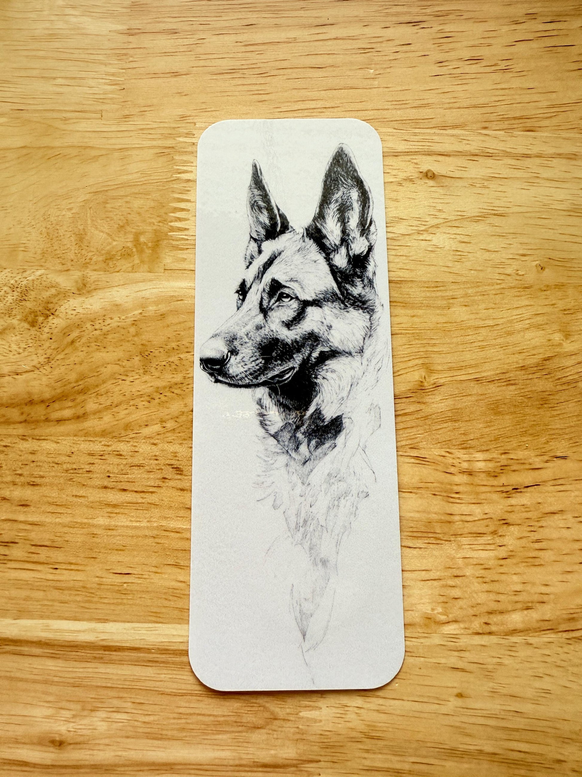 German Shepherd Bookmark: Waterproof Vinyl Dog Lover Gift __etsy:6782932398
