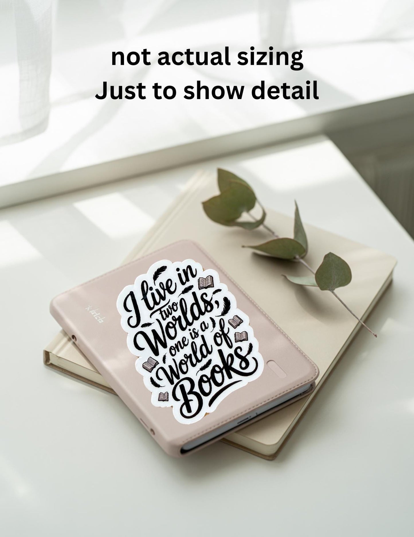 Gilmore Girls Sticker: "I Live in Two Worlds" Waterproof Vinyl Decal __etsy:6901028429